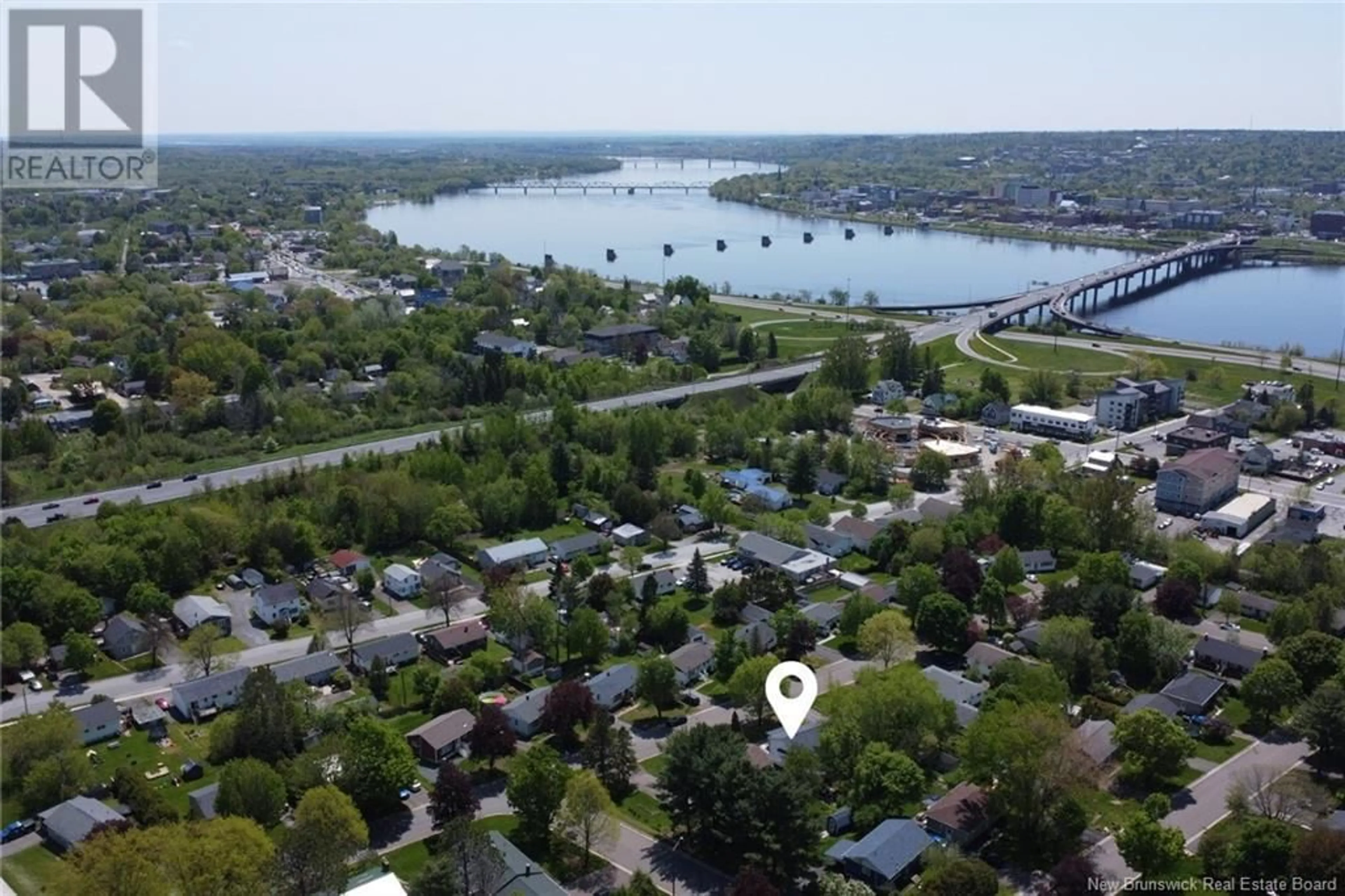 A pic from outside/outdoor area/front of a property/back of a property/a pic from drone, water/lake/river/ocean view for 113 PRESTON DRIVE, Fredericton New Brunswick E3A2L5