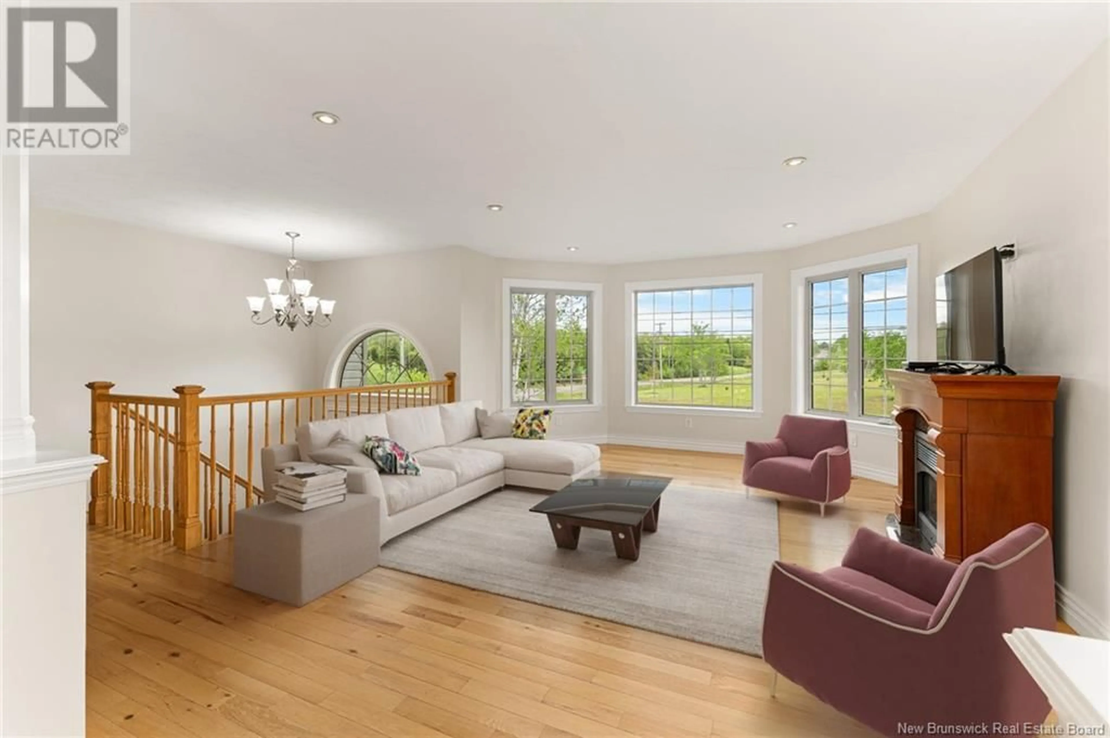 Living room with furniture, wood/laminate floor for 160 DANIEL DRIVE, Irishtown New Brunswick E1H0B4