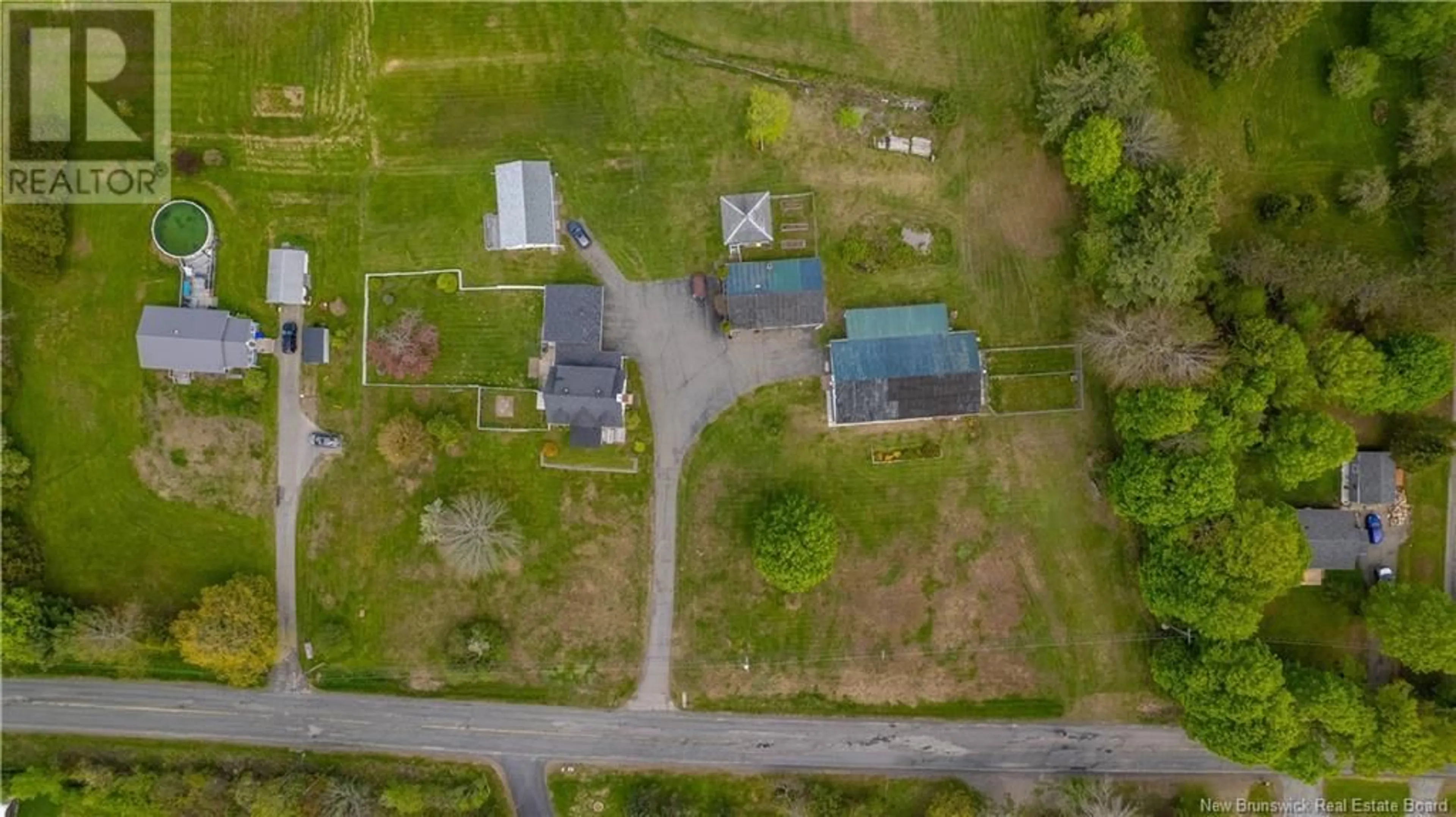 A pic from outside/outdoor area/front of a property/back of a property/a pic from drone, street for 336 LEDGE ROAD, Crocker Hill New Brunswick E3L3Z9