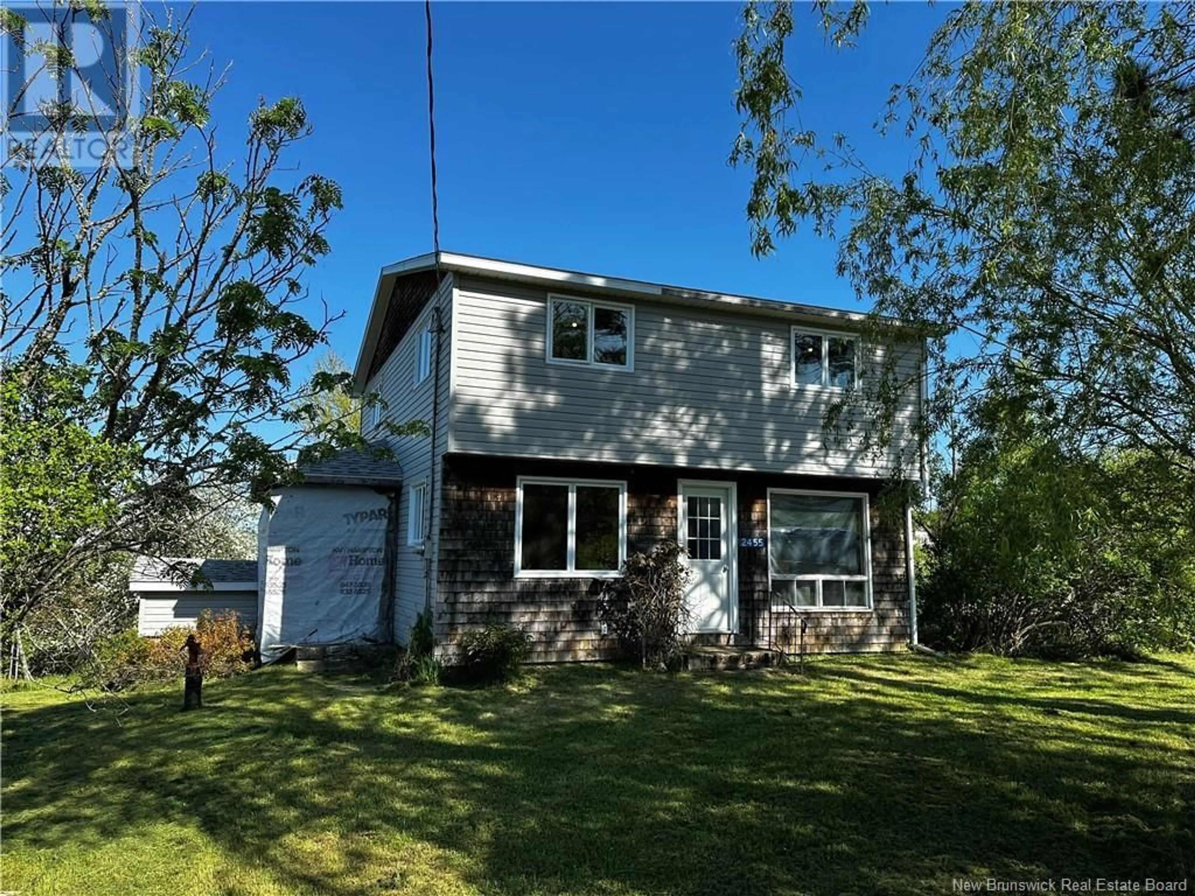 Home with vinyl exterior material, street for 2455 705 ROUTE, Belyeas Cove New Brunswick E5T4B9