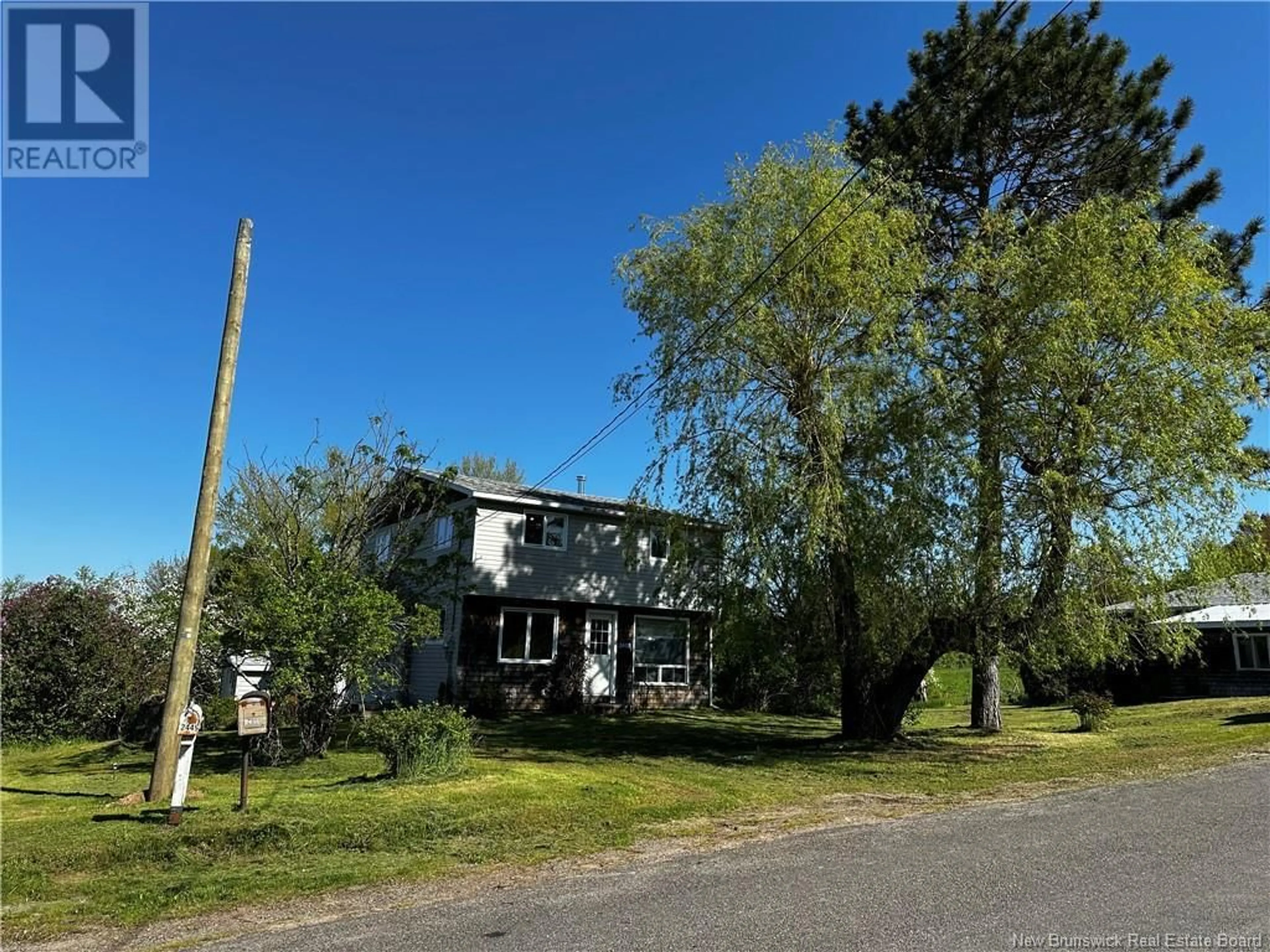 A pic from outside/outdoor area/front of a property/back of a property/a pic from drone, street for 2455 705 ROUTE, Belyeas Cove New Brunswick E5T4B9