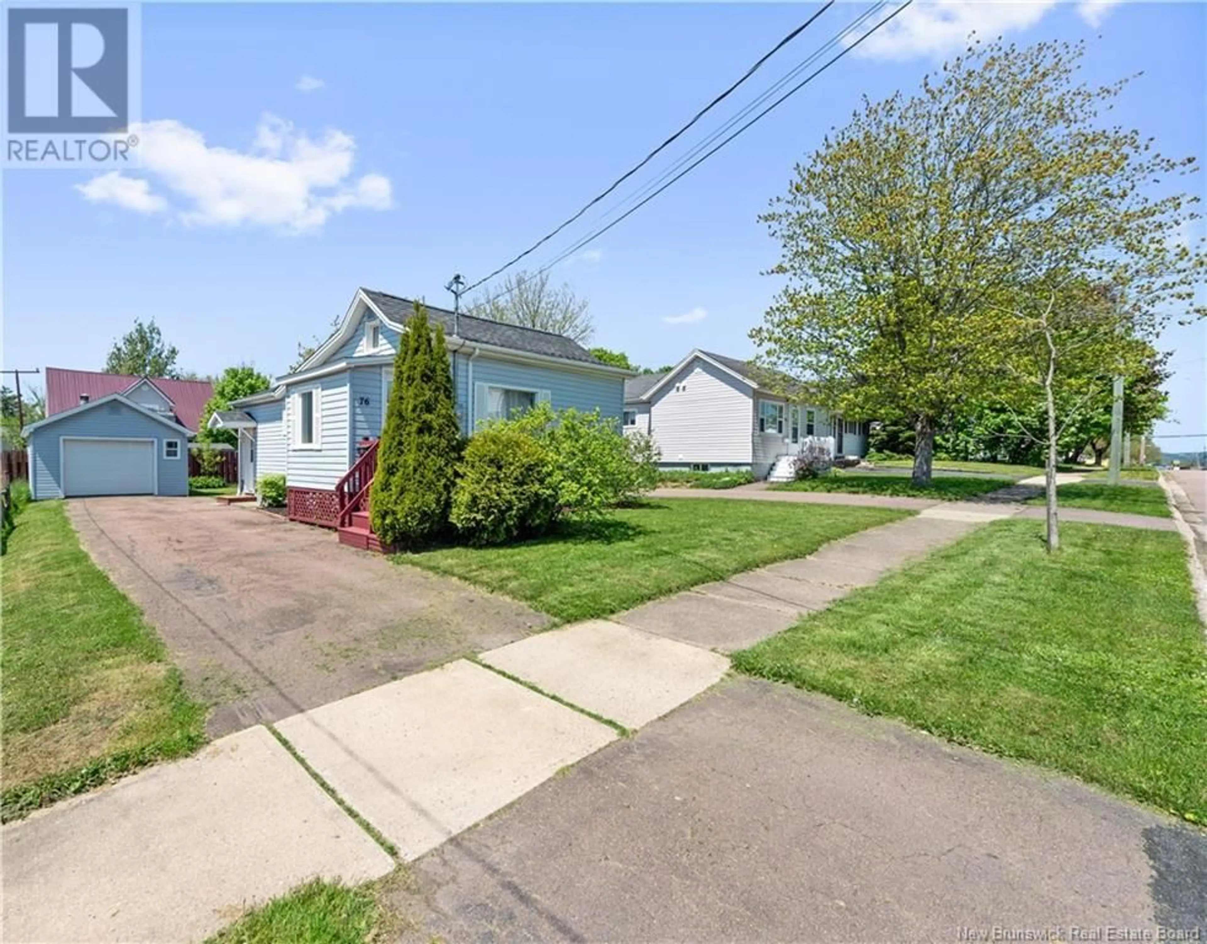 A pic from outside/outdoor area/front of a property/back of a property/a pic from drone, street for 76 ATKINSON AVENUE, Moncton New Brunswick E1C7S5