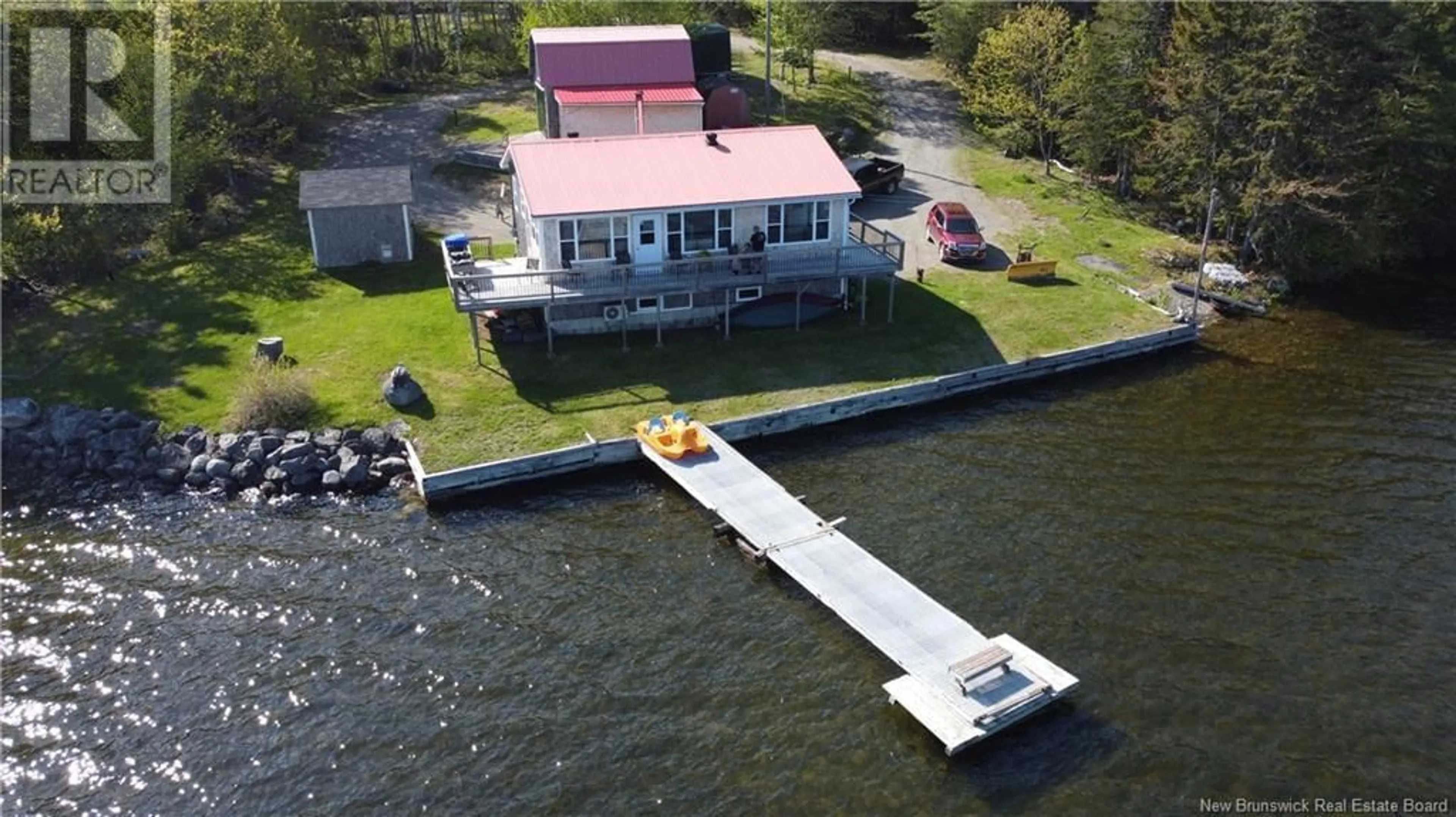 A pic from outside/outdoor area/front of a property/back of a property/a pic from drone, water/lake/river/ocean view for 119 GREENLAW ROAD, Saint Andrews New Brunswick E5B3Y3