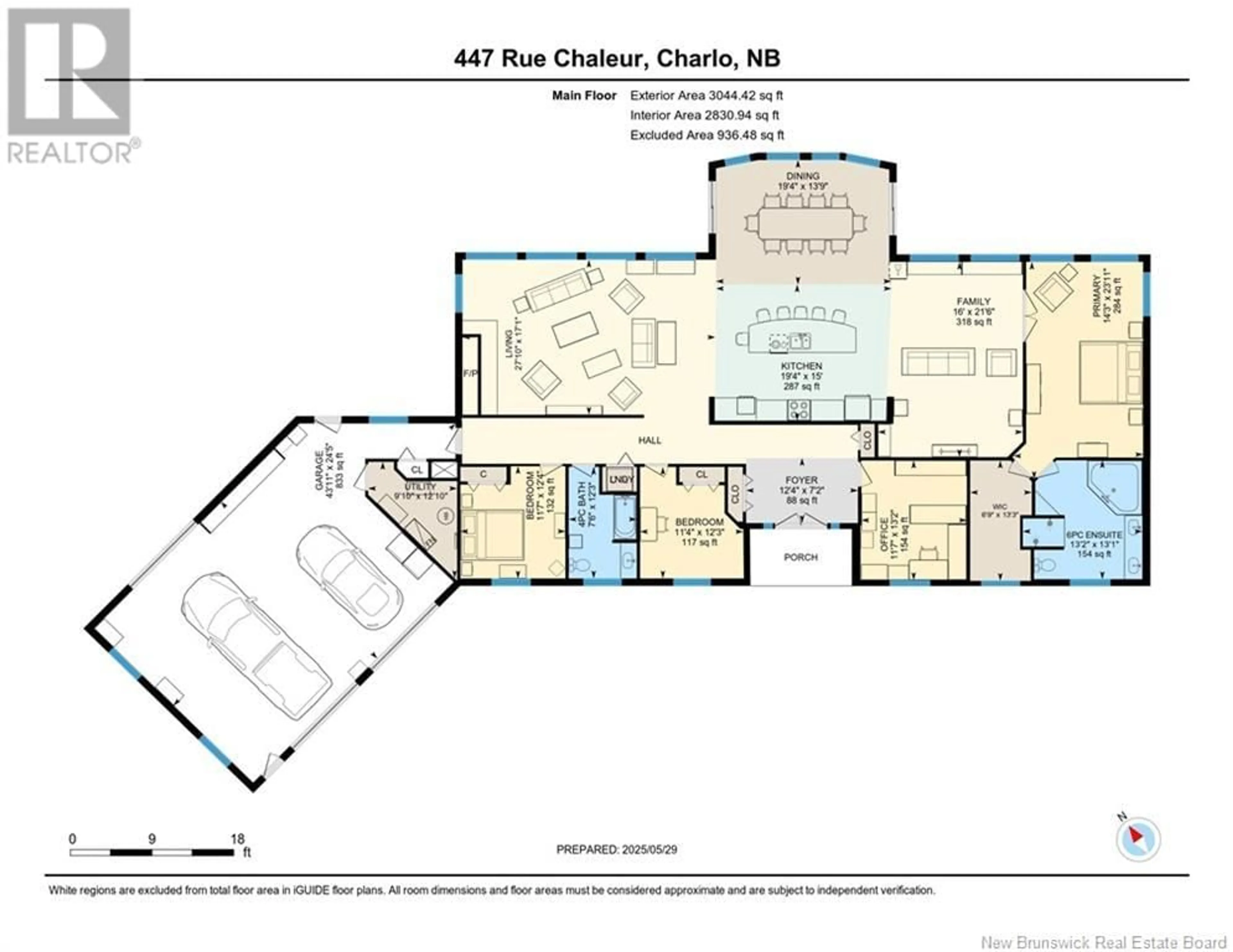 Floor plan for 447 CHALEUR STREET, Charlo New Brunswick E8E2B9