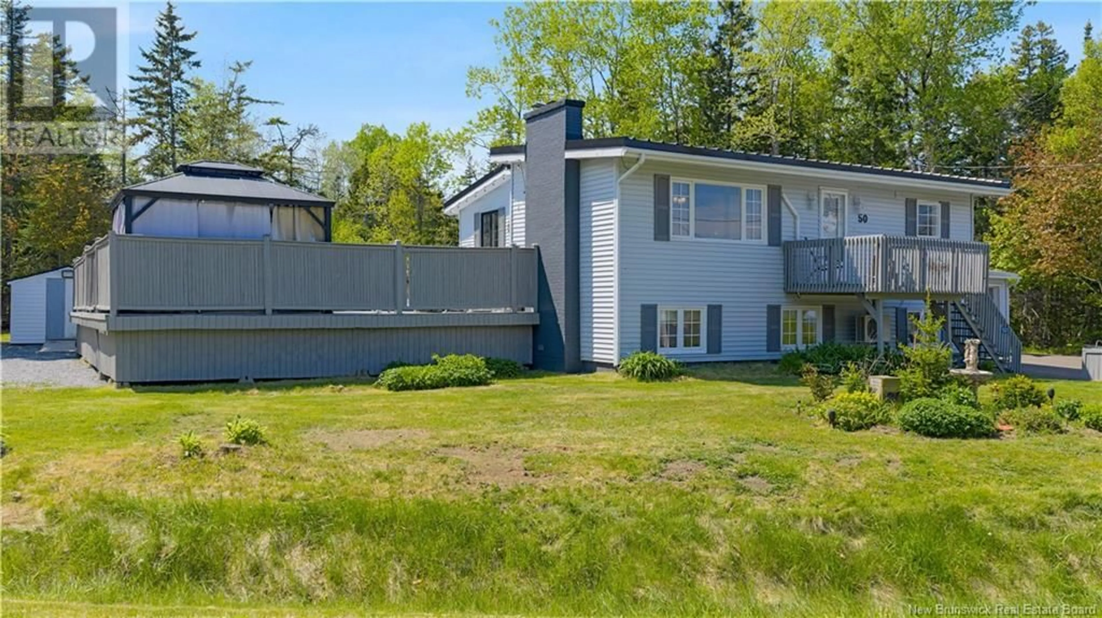 A pic from outside/outdoor area/front of a property/back of a property/a pic from drone, unknown for 50 MACLEAN ROAD, Grand Bay-Westfield New Brunswick E5K3J8