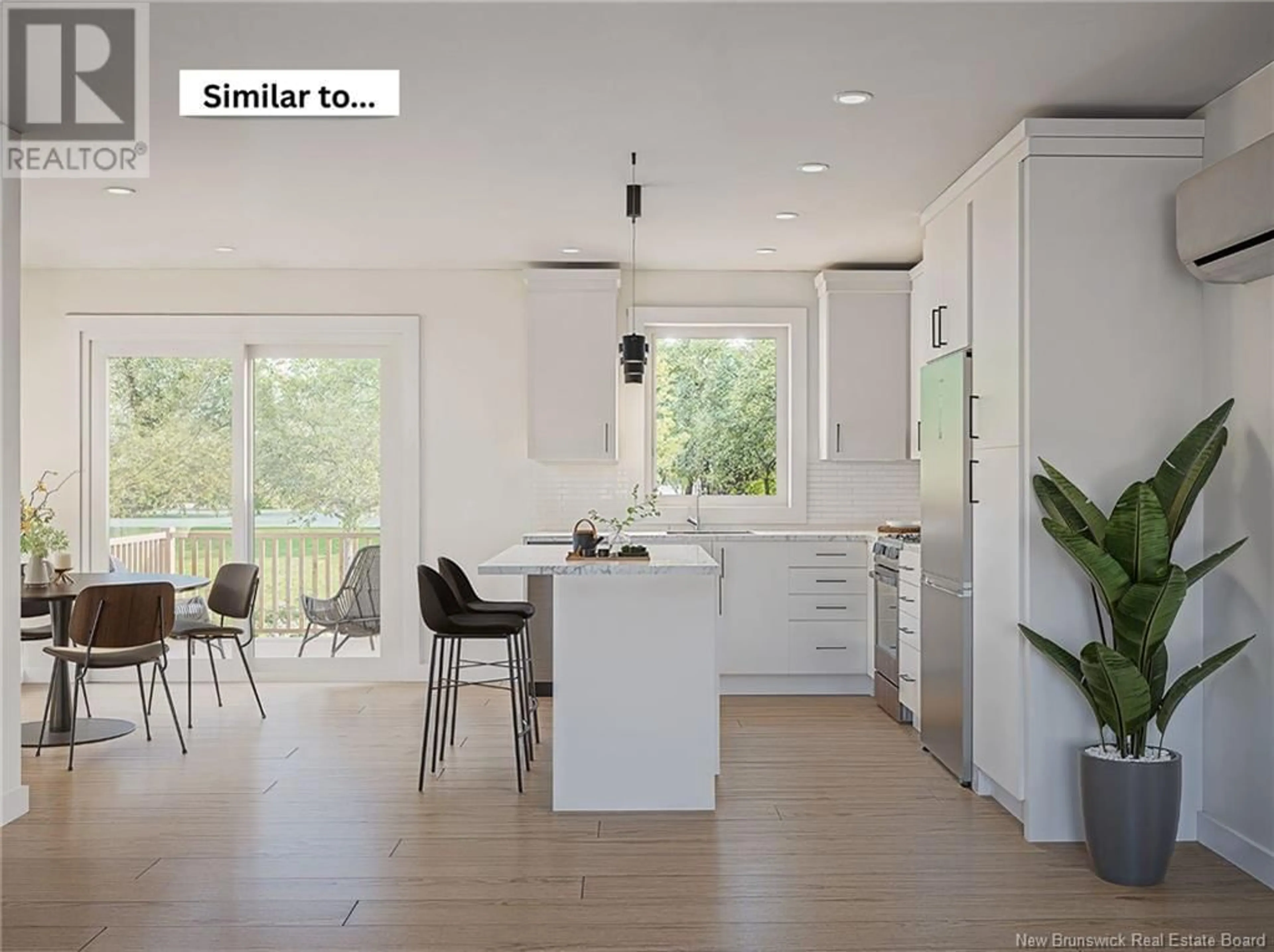 Contemporary kitchen, wood/laminate floor for 25 HERON, Bouctouche New Brunswick E4S0E3