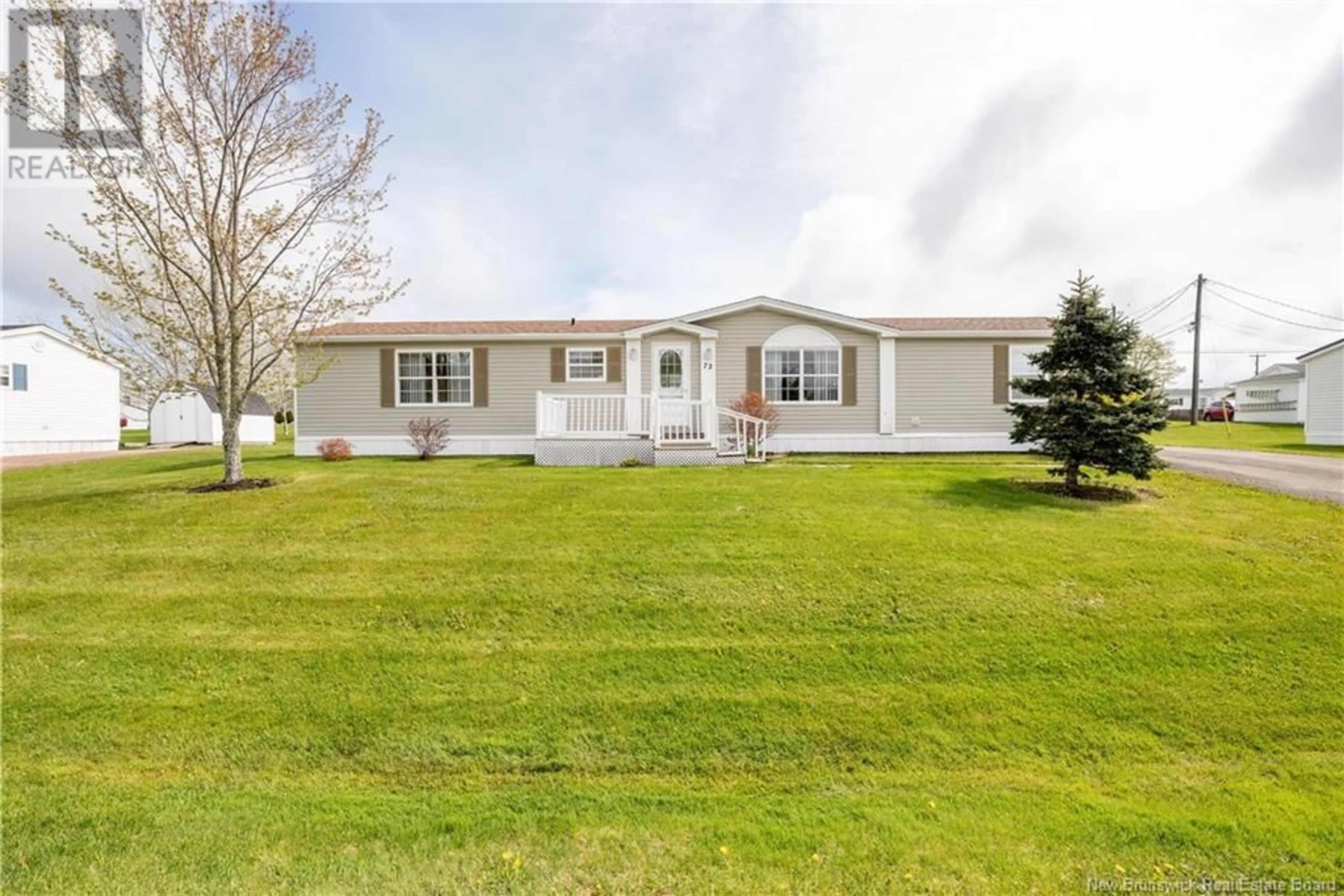 Home with vinyl exterior material, street for 72 SOUTHPINE, Moncton New Brunswick E1H3M7