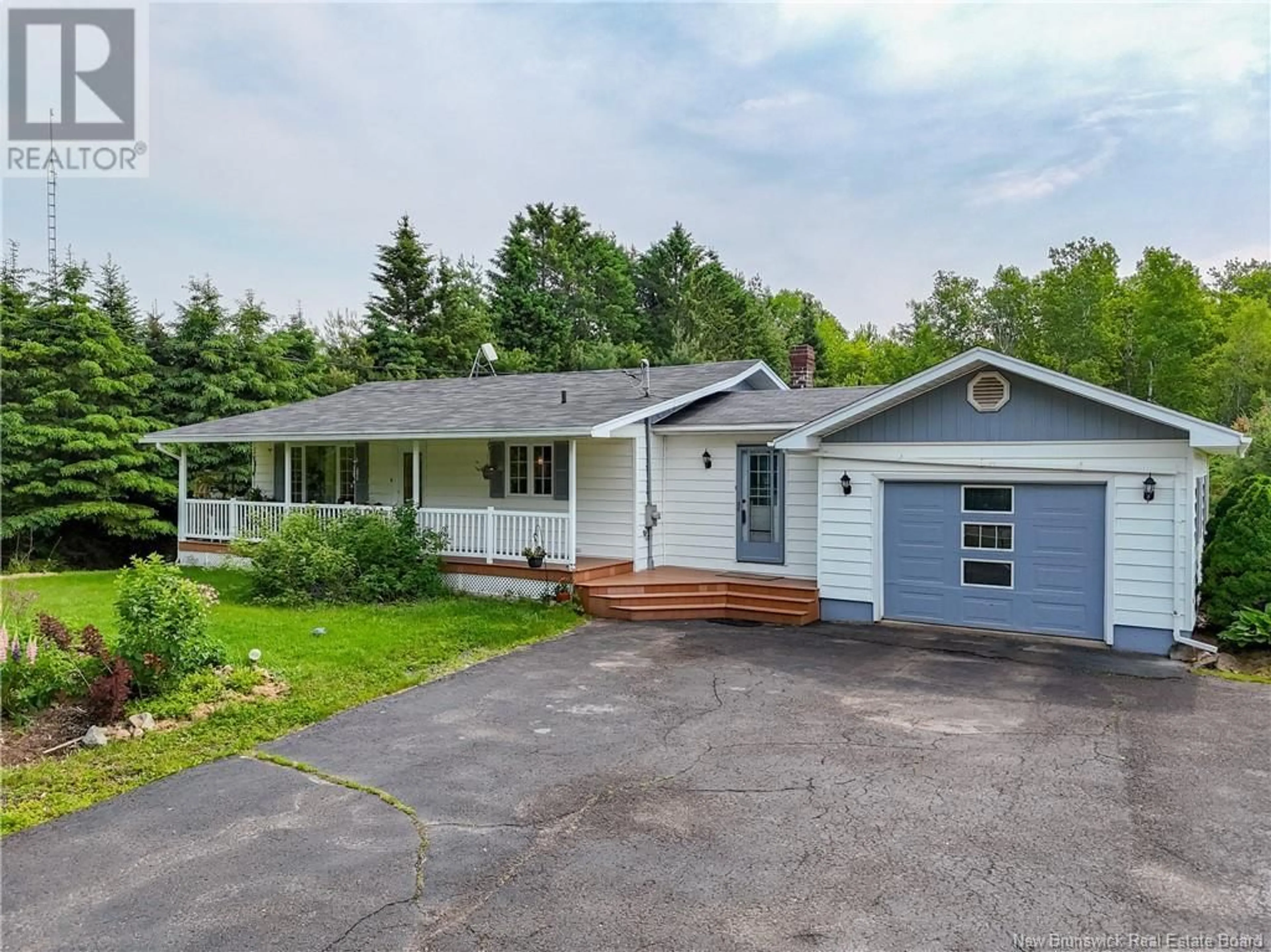 Home with vinyl exterior material, street for 5480 ROUTE 10, Hardwood Ridge New Brunswick E4A1A4