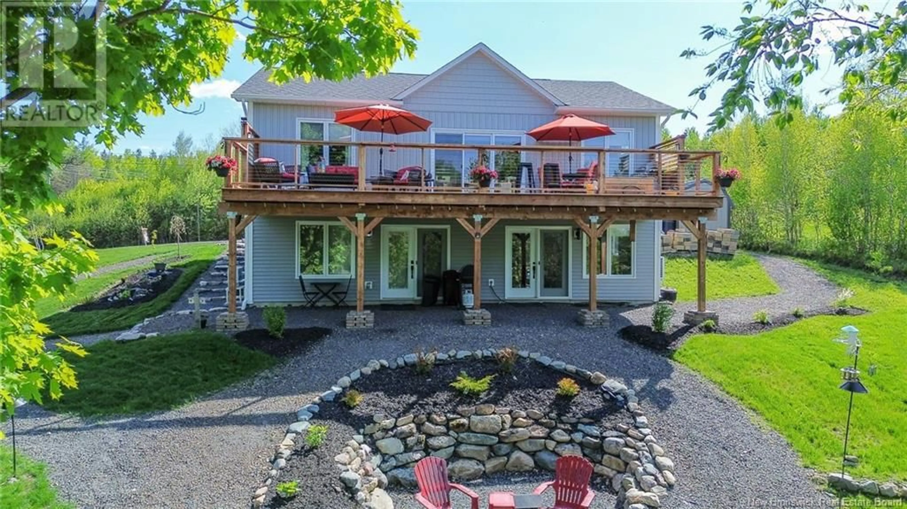 Patio, water/lake/river/ocean view for 4 CLEARVIEW COURT, Nackawic New Brunswick E6G0B6