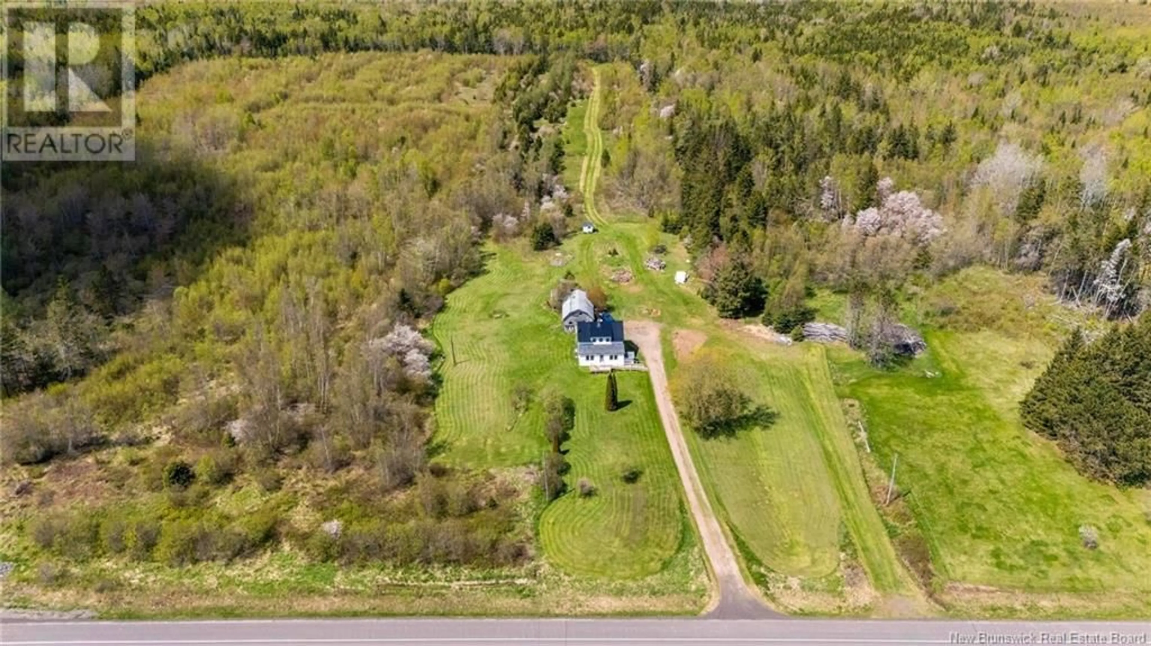 A pic from outside/outdoor area/front of a property/back of a property/a pic from drone, unknown for 4300 ROUTE 16, Malden New Brunswick E4M2G3