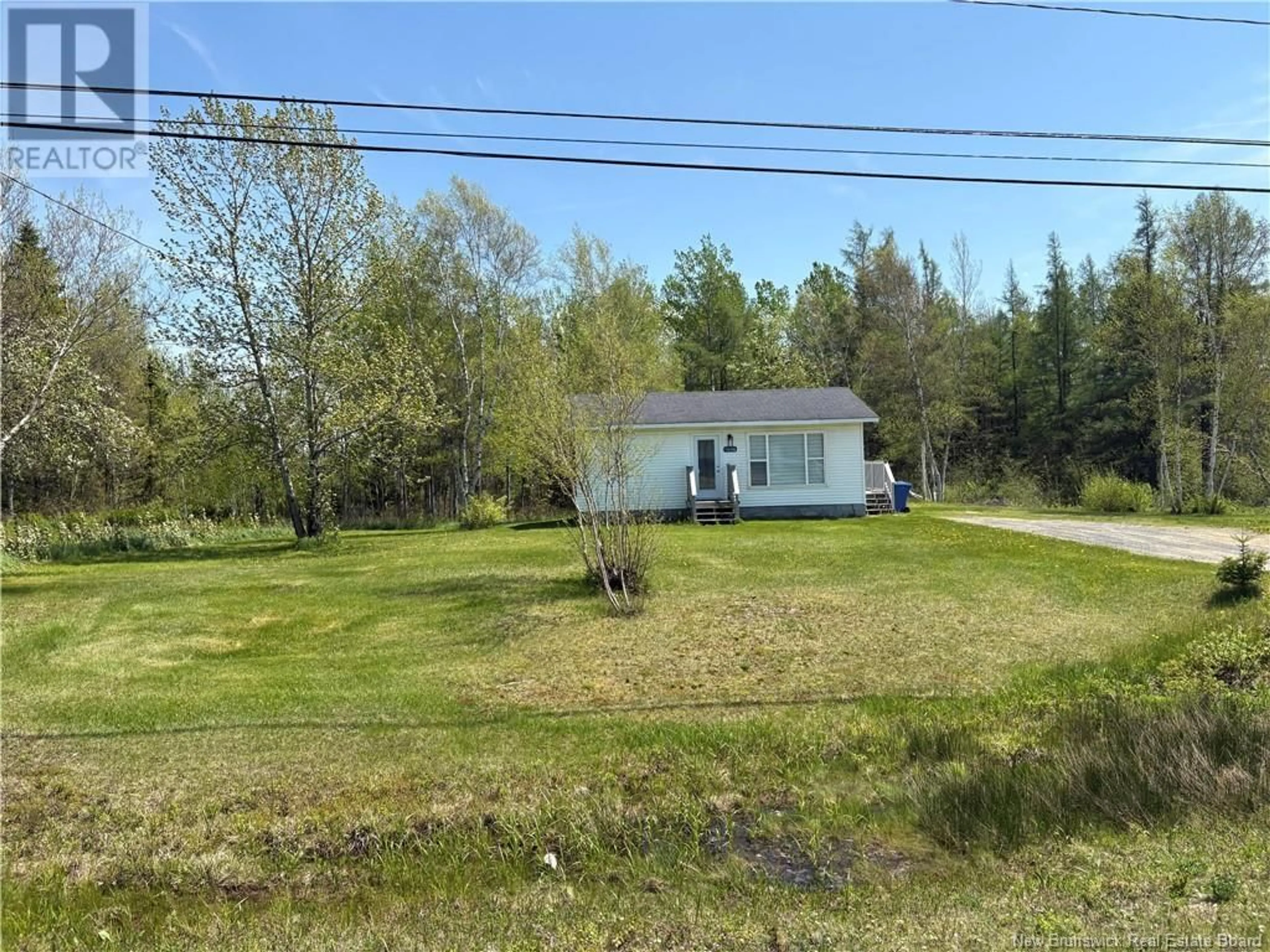 A pic from outside/outdoor area/front of a property/back of a property/a pic from drone, water/lake/river/ocean view for 1606 ROUTE 11, Barryville New Brunswick E9G4H8