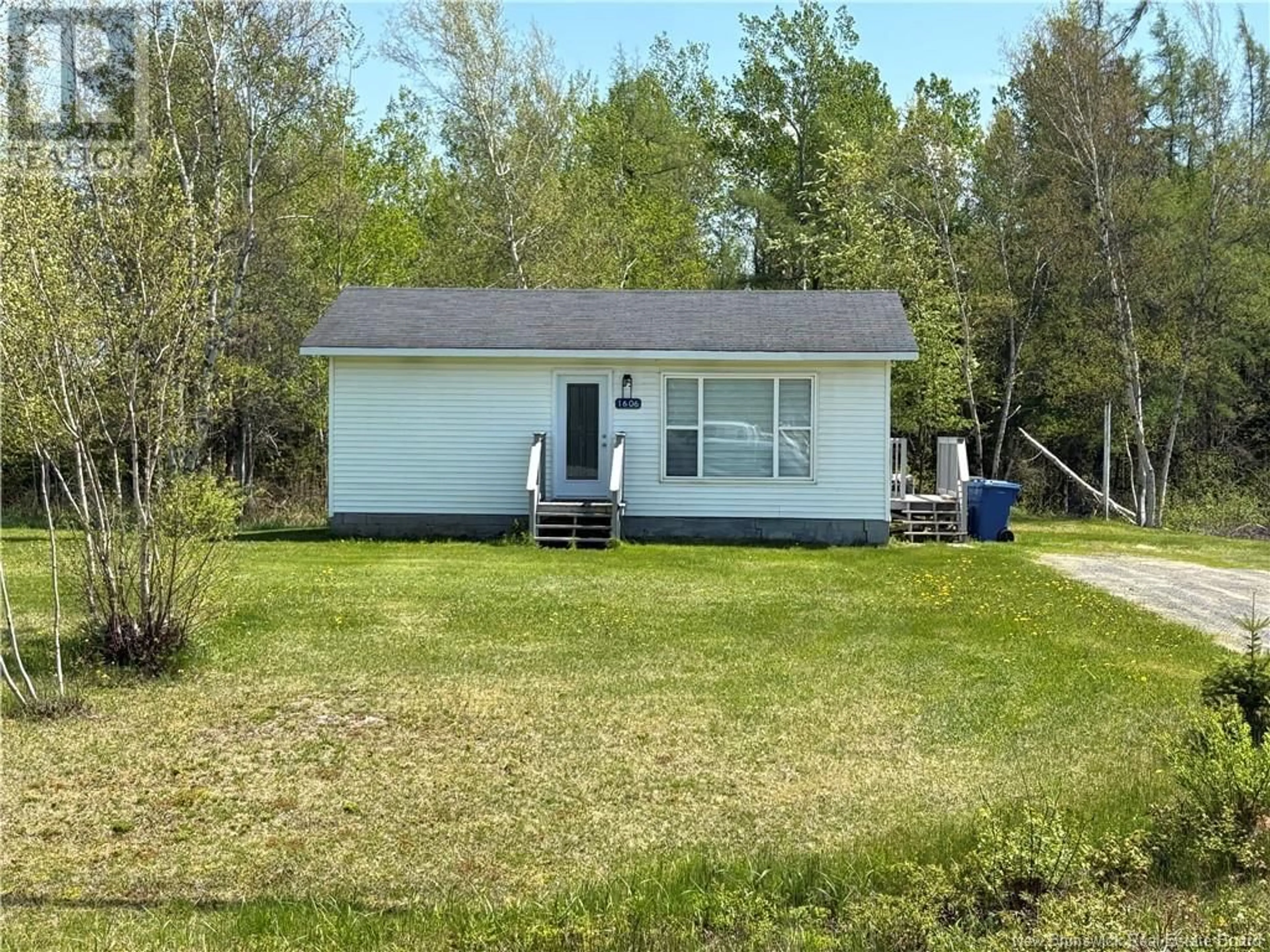 A pic from outside/outdoor area/front of a property/back of a property/a pic from drone, water/lake/river/ocean view for 1606 ROUTE 11, Barryville New Brunswick E9G4H8