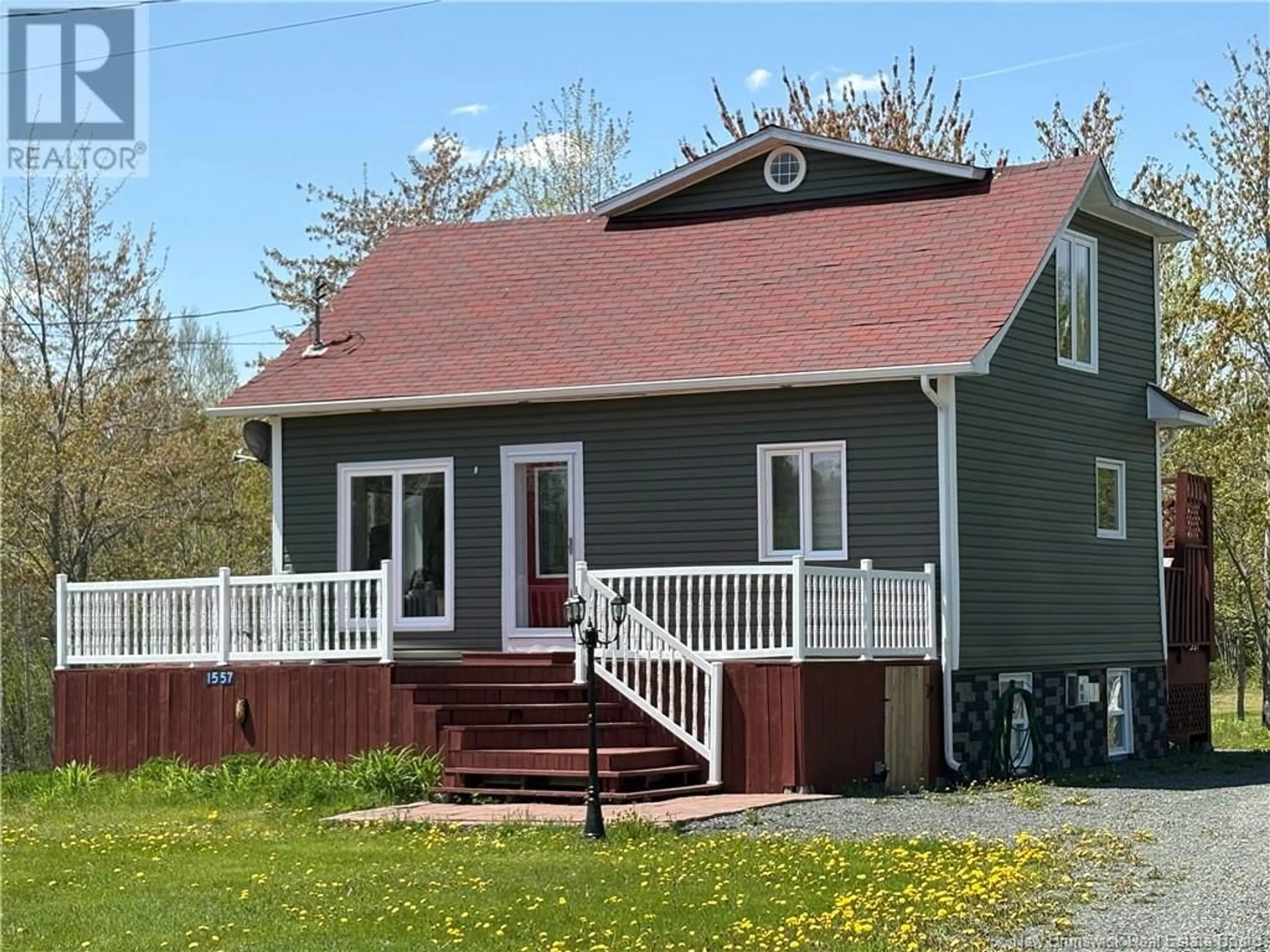 Home with vinyl exterior material, street for 1557 ROUTE 11, Alnwick New Brunswick E9G2M2