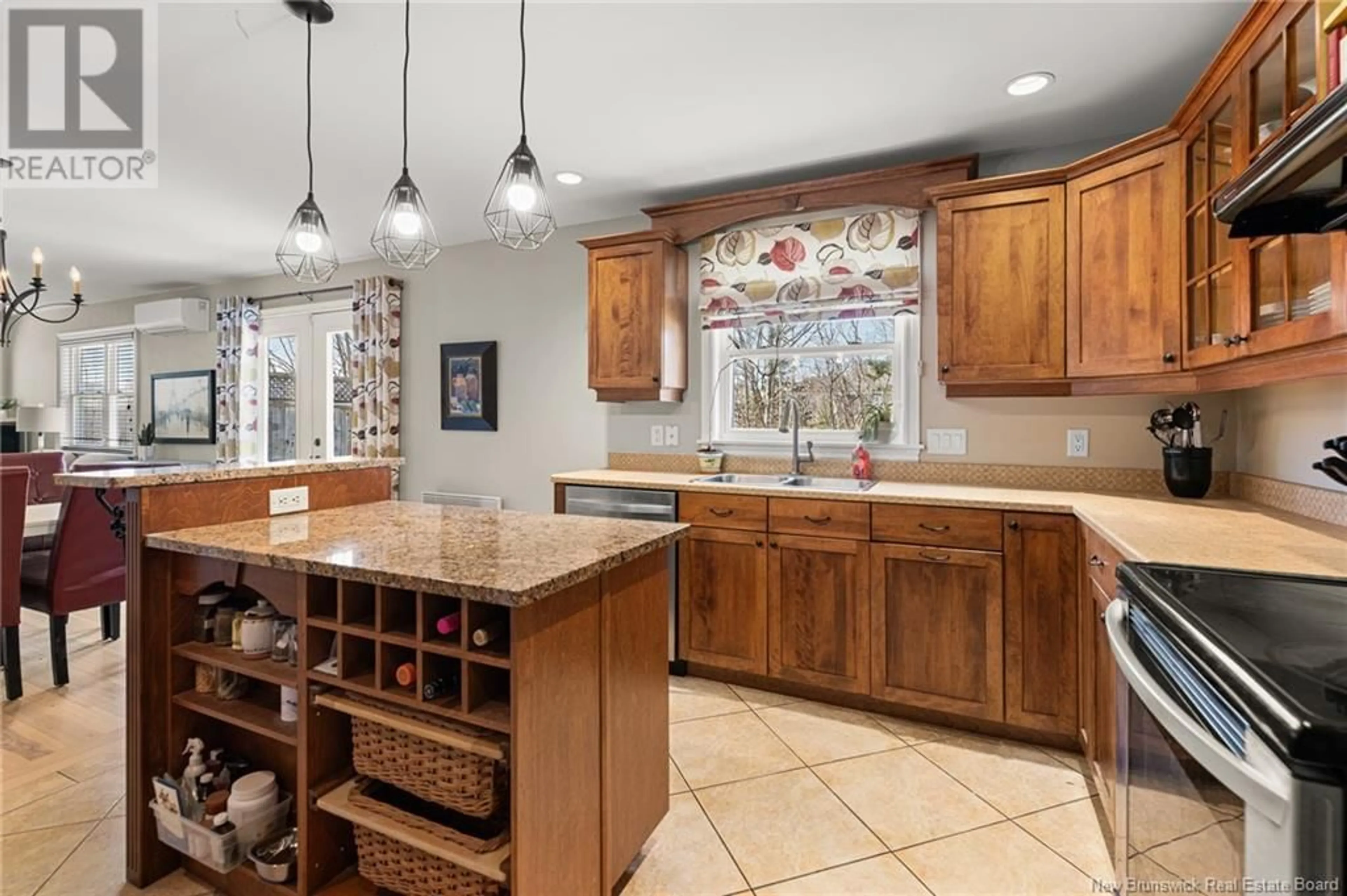 Open concept kitchen, ceramic/tile floor for 218 TWIN OAKS DRIVE, Moncton New Brunswick E1G4W4