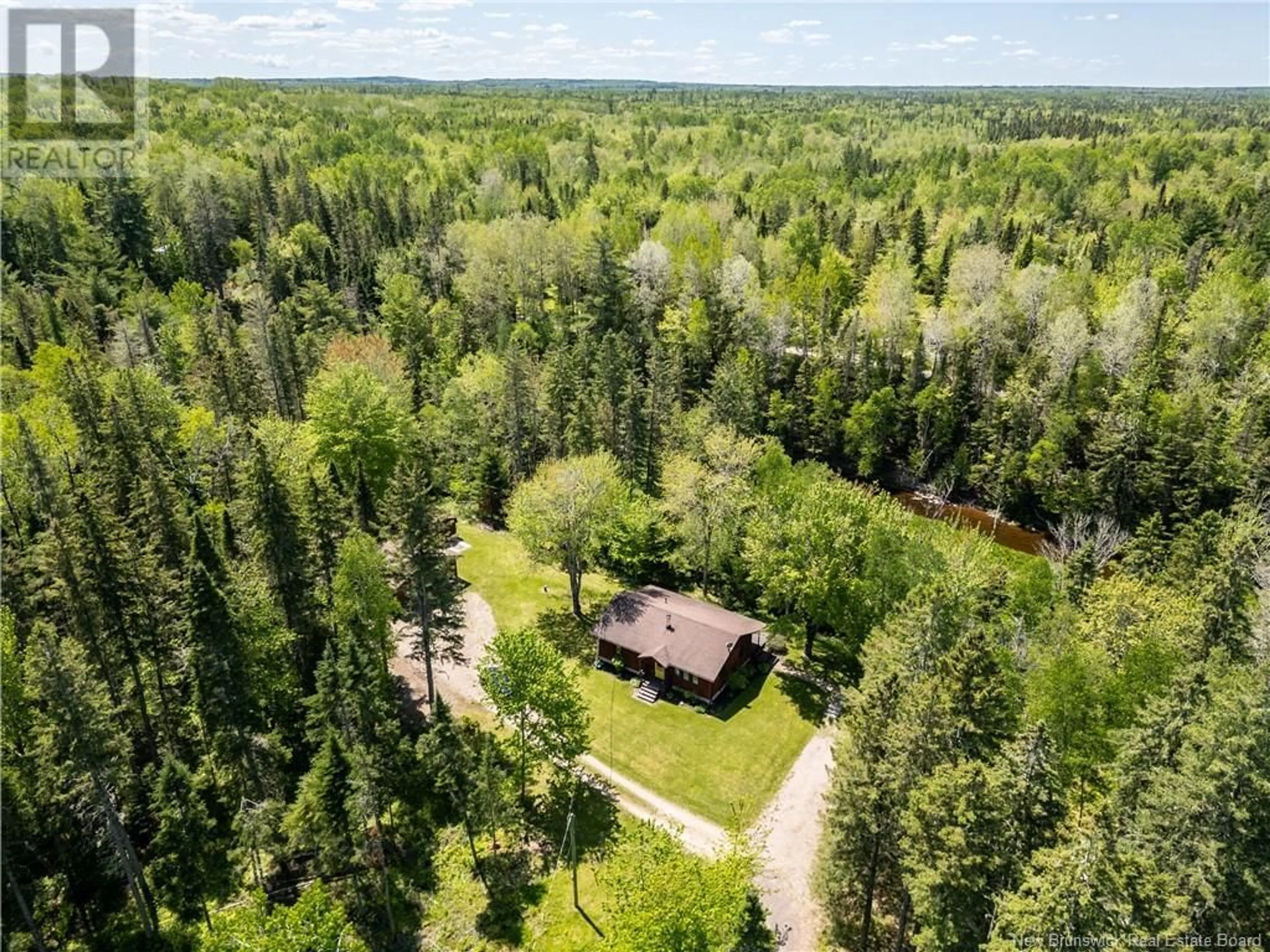A pic from outside/outdoor area/front of a property/back of a property/a pic from drone, forest/trees view for 30 SPURR ROAD, Harewood New Brunswick E4Z5T5