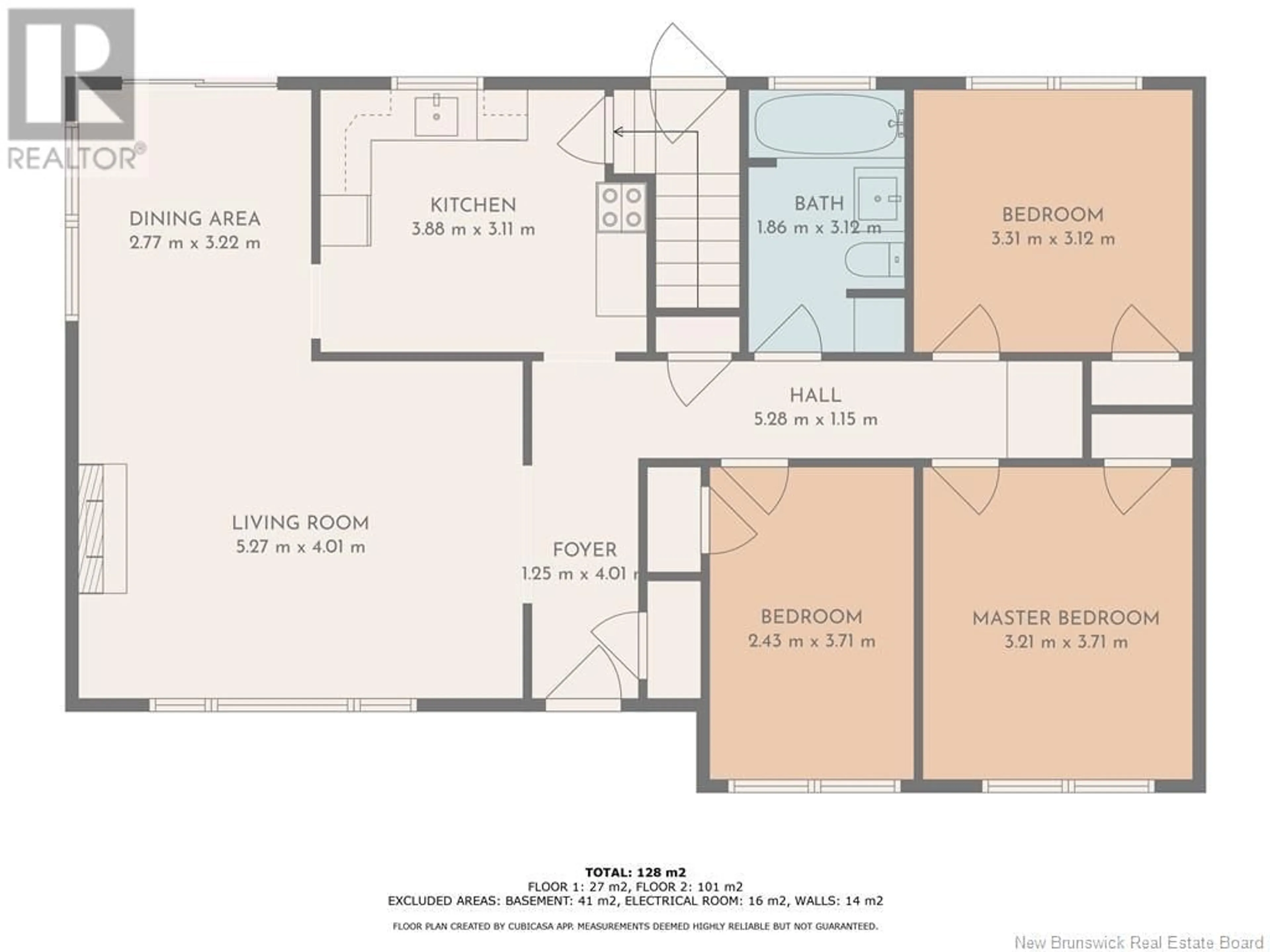 Floor plan for 62 VINE AVENUE, Moncton New Brunswick E1E1J9