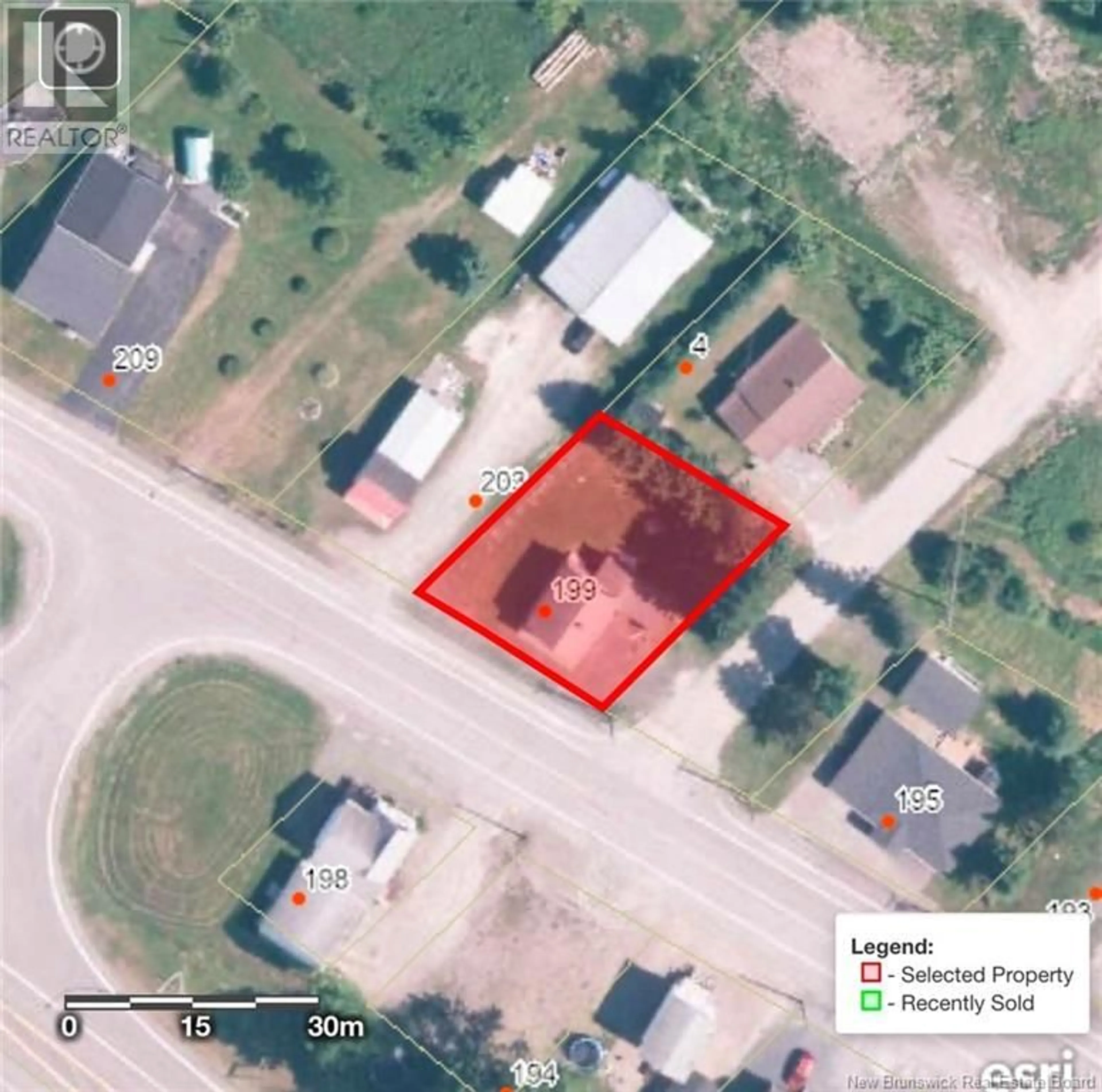 A pic from outside/outdoor area/front of a property/back of a property/a pic from drone, street for 199 PRINCIPALE STREET, Sainte-Anne-De-Madawaska New Brunswick E7E1B8