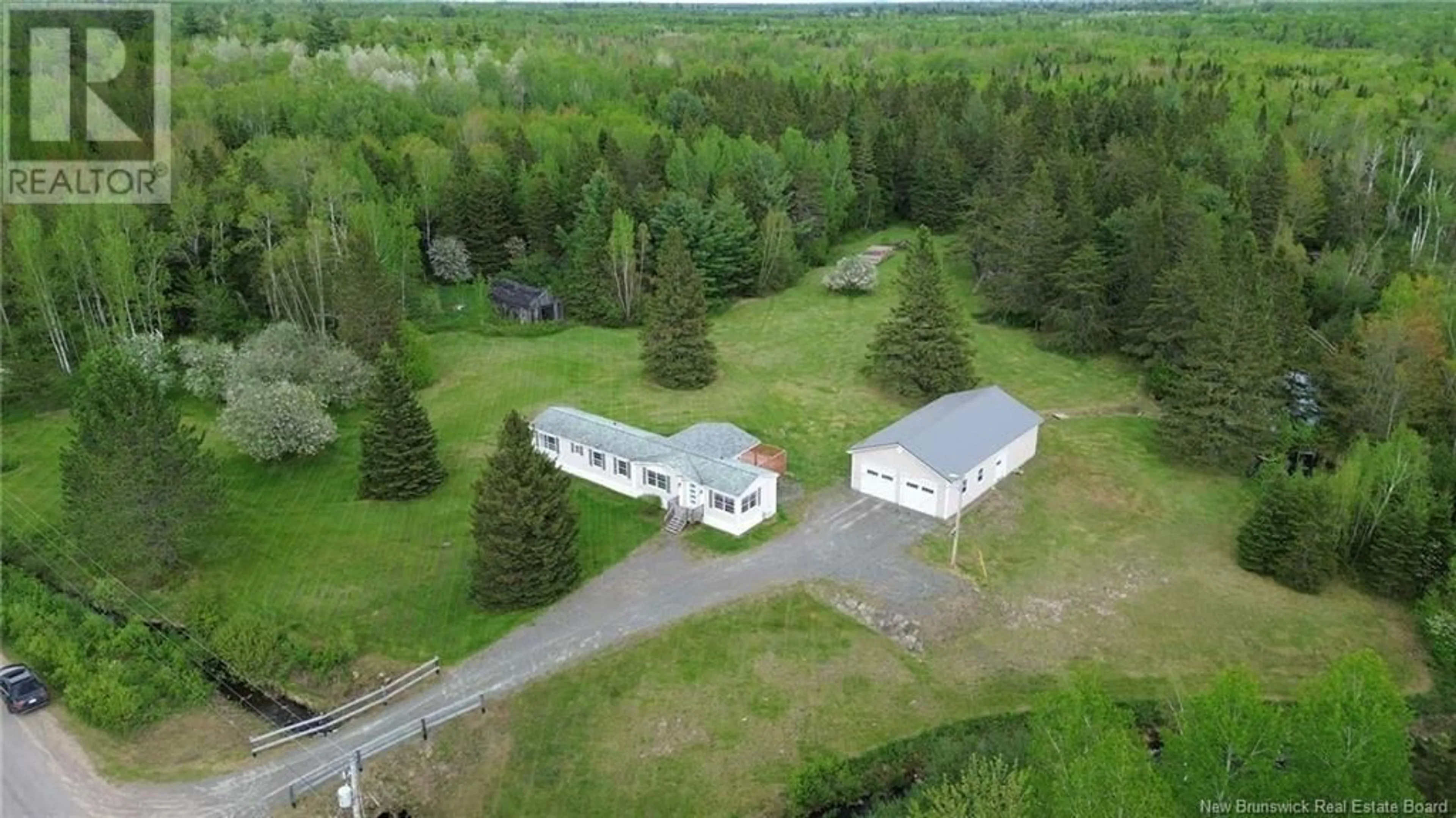 A pic from outside/outdoor area/front of a property/back of a property/a pic from drone, unknown for 7066 CH DESHERBIERS, Acadieville New Brunswick E4Y2V5