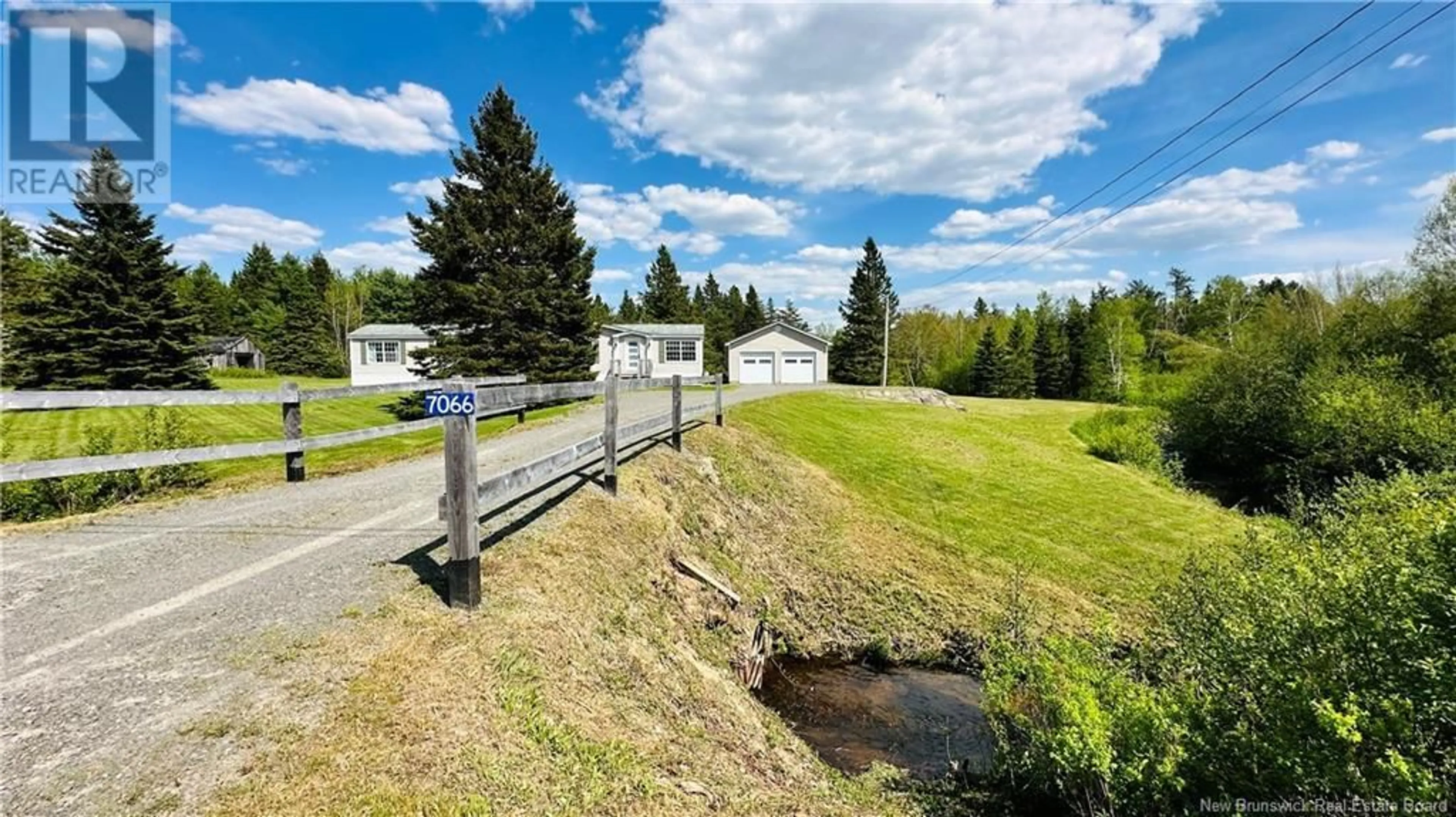 A pic from outside/outdoor area/front of a property/back of a property/a pic from drone, water/lake/river/ocean view for 7066 CH DESHERBIERS, Acadieville New Brunswick E4Y2V5