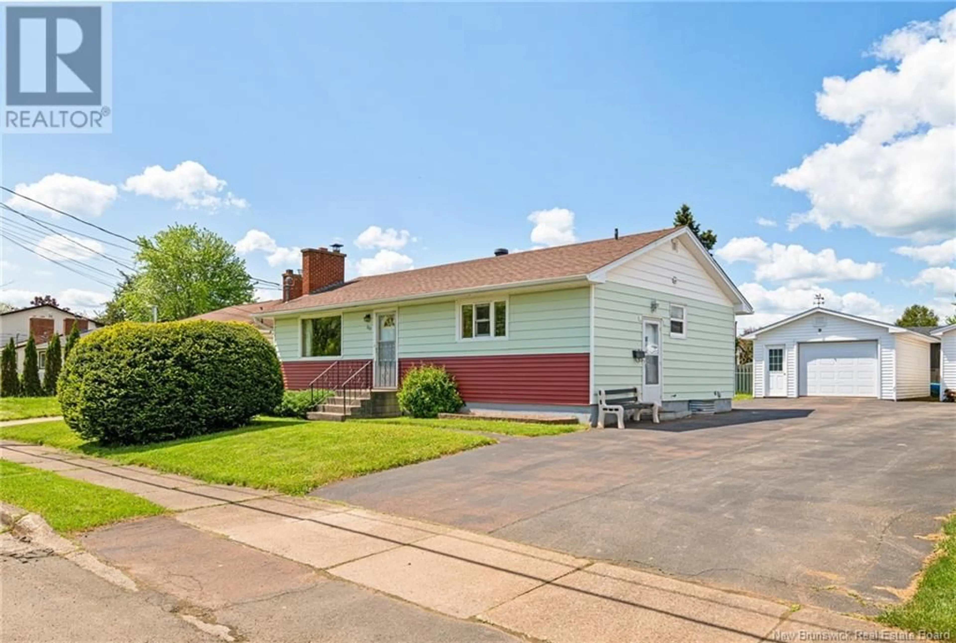 Home with vinyl exterior material, street for 222 WHITNEY AVENUE, Moncton New Brunswick E1C8E2