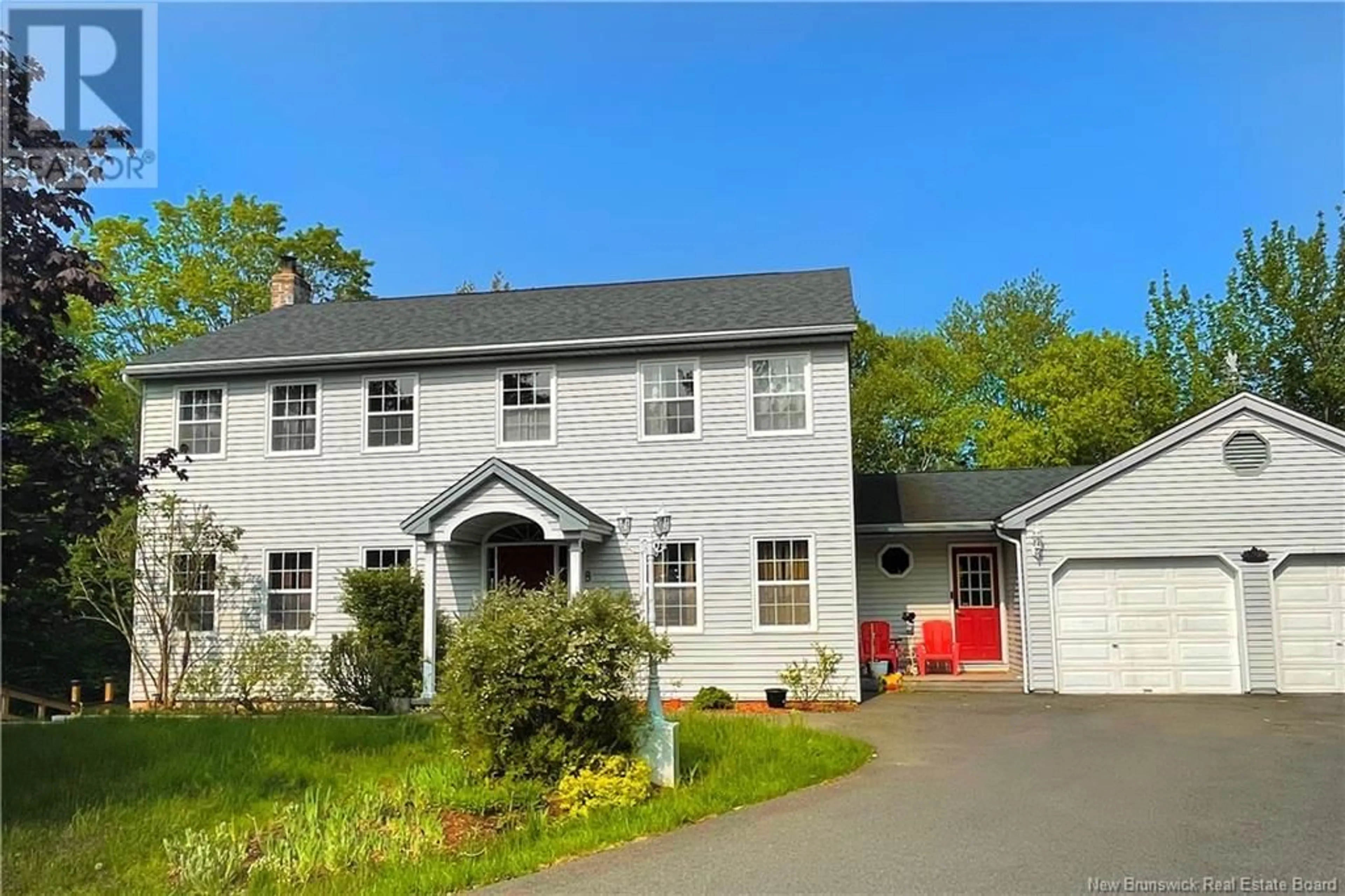 Home with vinyl exterior material, street for 8 CHARLESTON COURT, Quispamsis New Brunswick E2E4W9