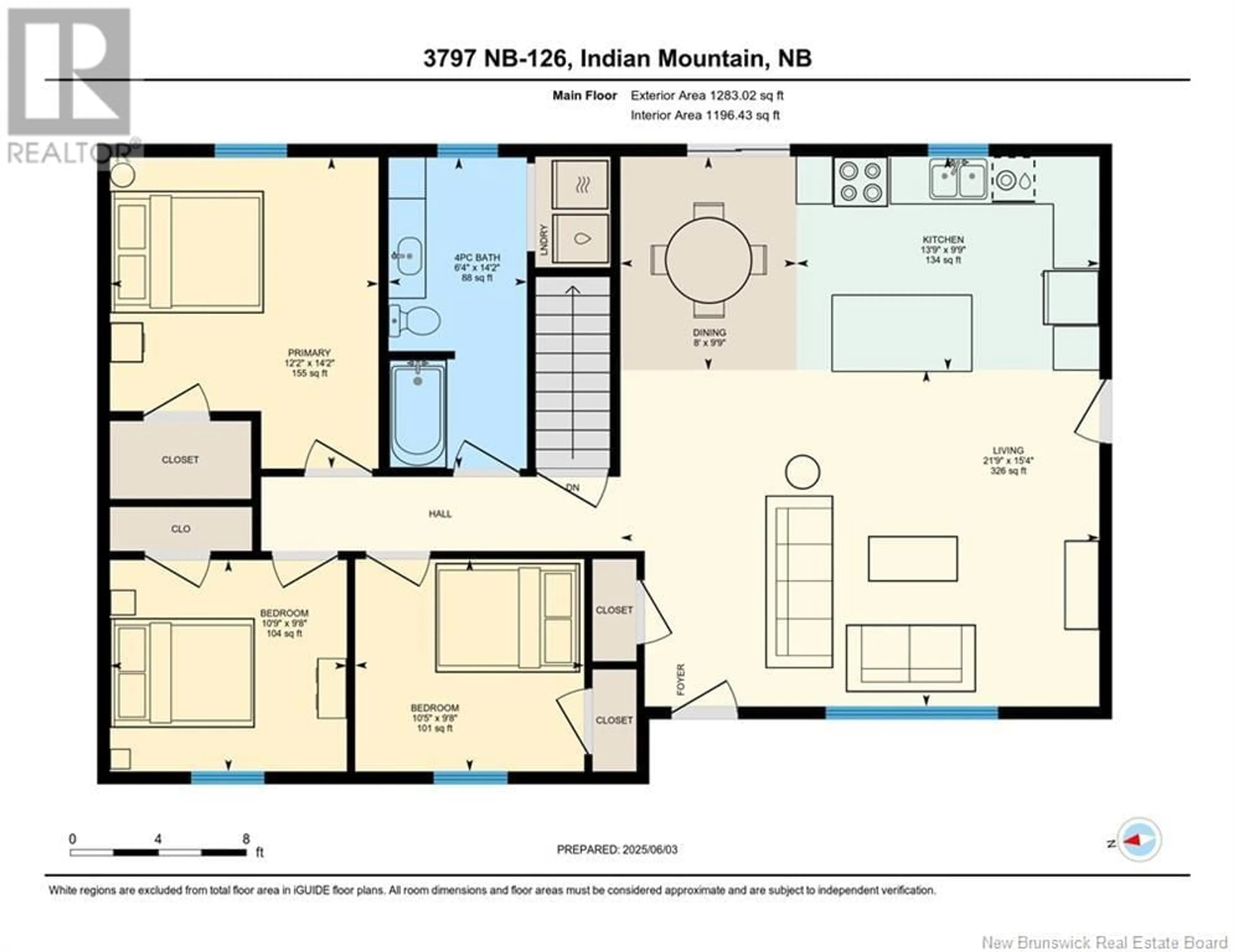 Floor plan for 3797 ROUTE 126, Indian Mountain New Brunswick E1G2Z1