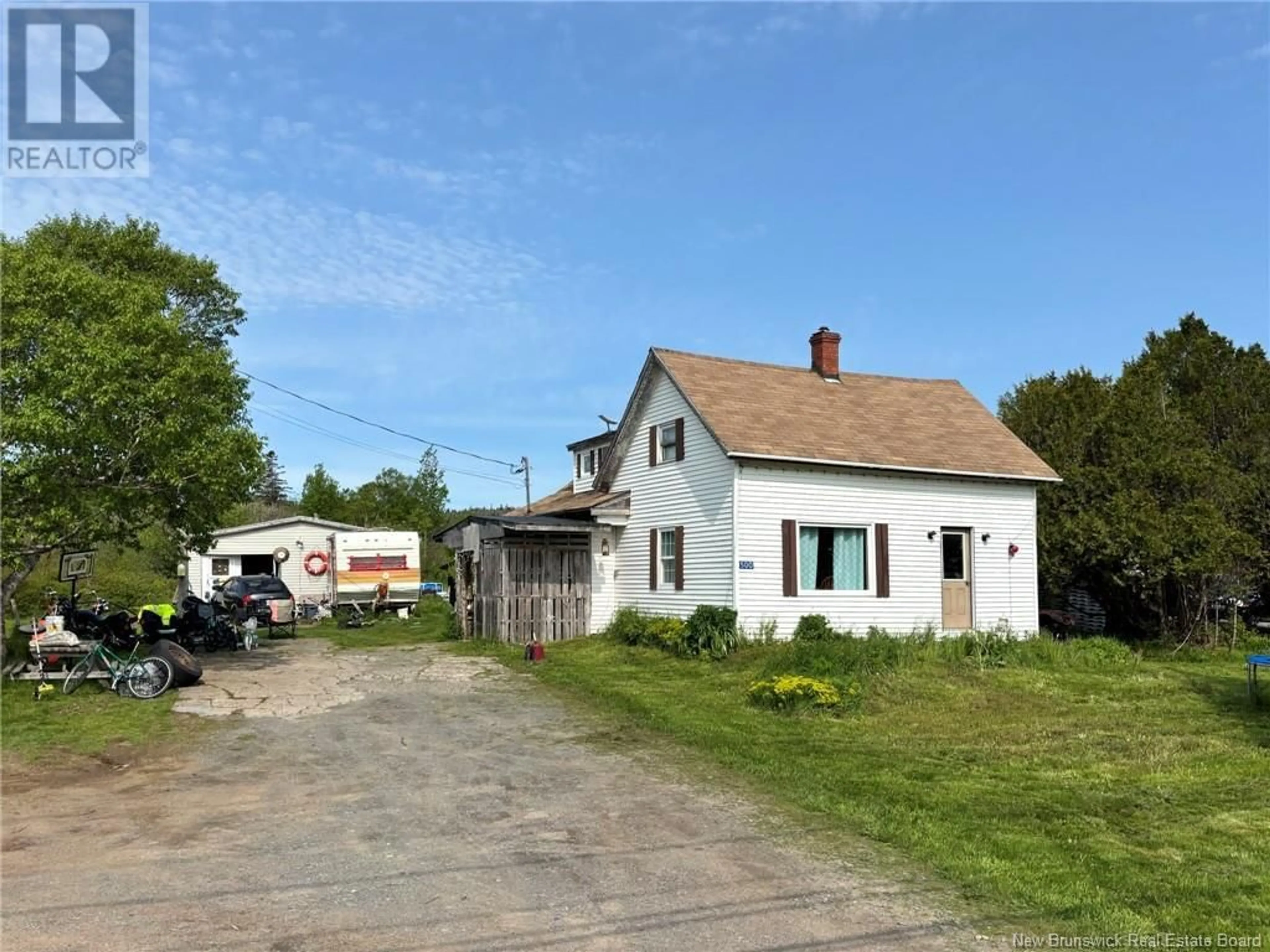 A pic from outside/outdoor area/front of a property/back of a property/a pic from drone, street for 500 ROUTE 776, Grand Manan New Brunswick E5G4K8