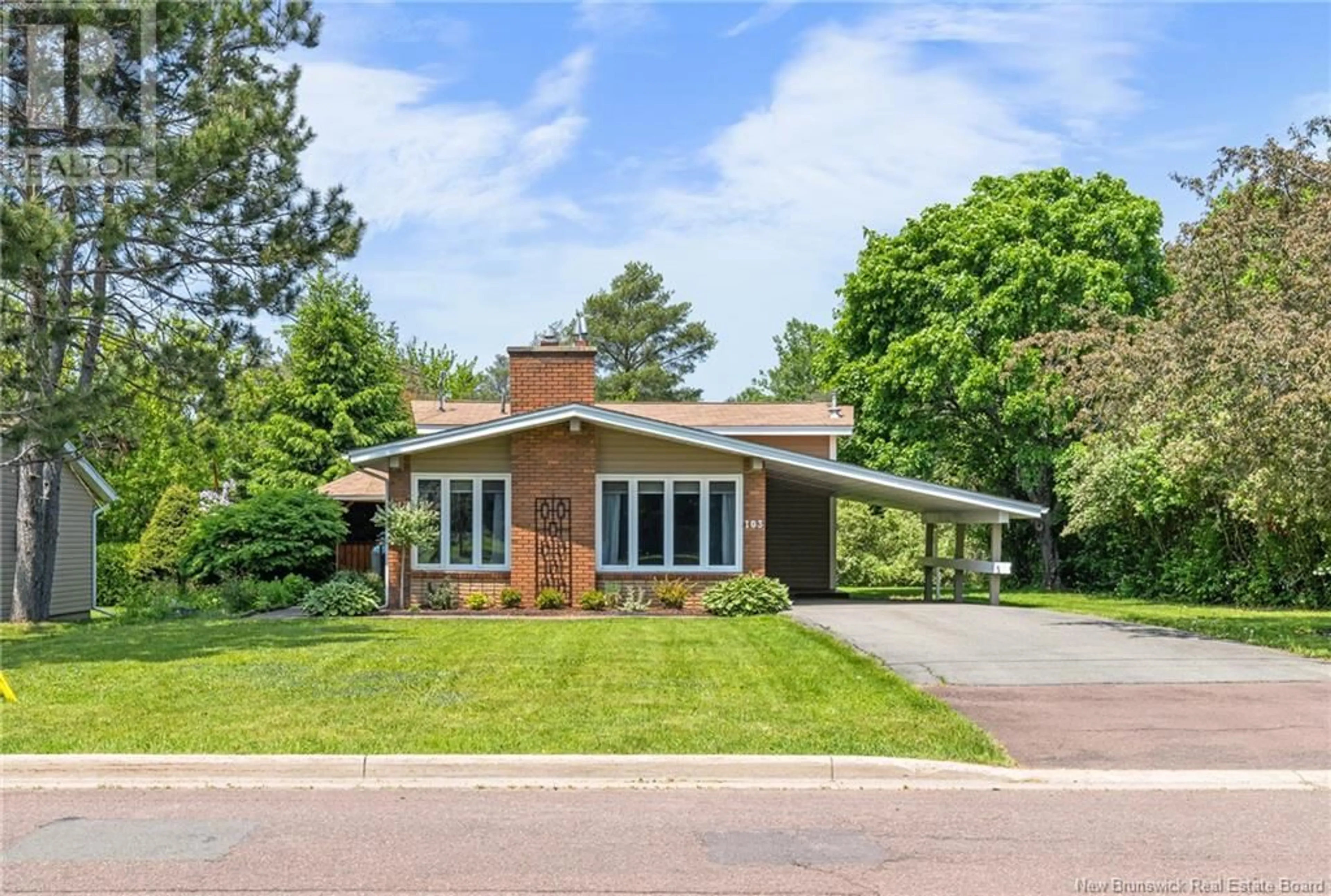 Home with brick exterior material, street for 103 GLENWOOD, Moncton New Brunswick E1A2M8