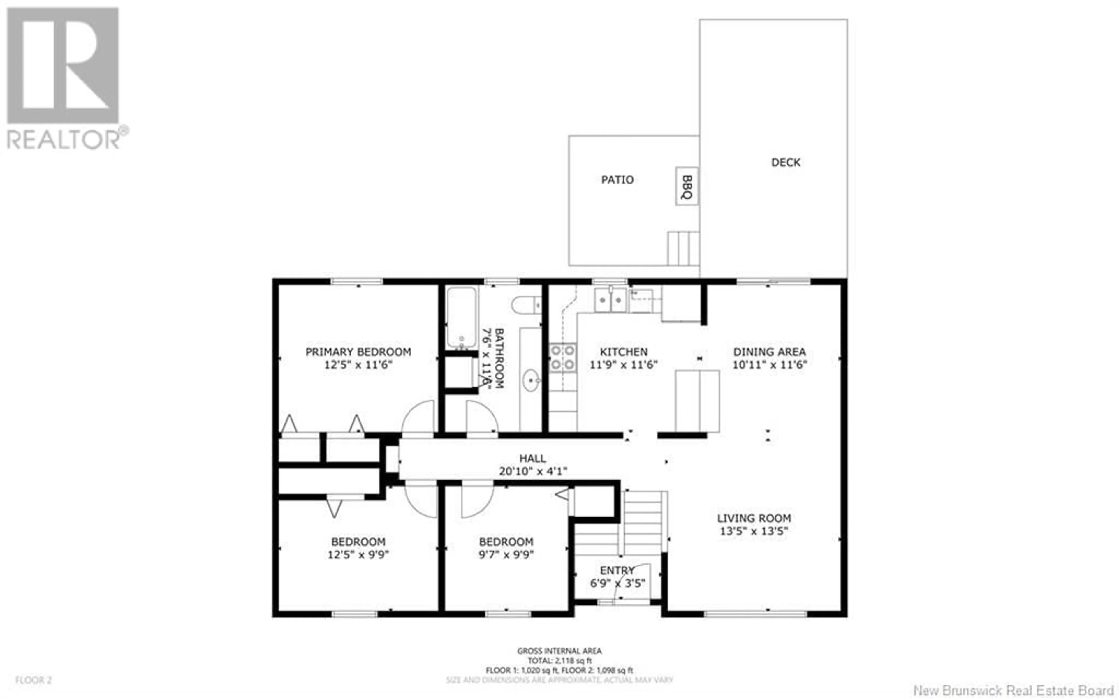 Floor plan for 116 FAWN CRESCENT, Hanwell New Brunswick E3E1B5