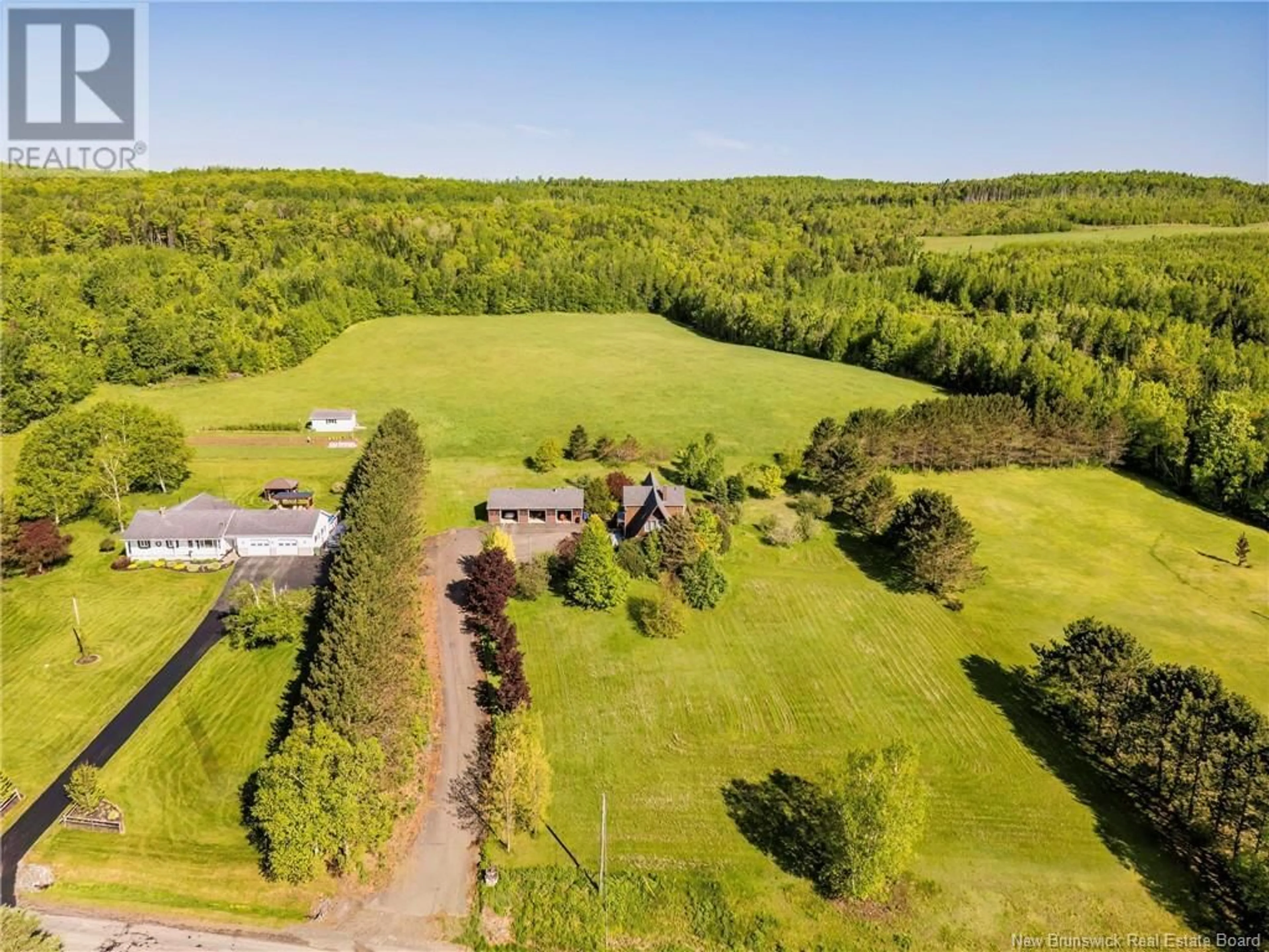 A pic from outside/outdoor area/front of a property/back of a property/a pic from drone, unknown for 13595 ROUTE 105, Tilley New Brunswick E7H4A1