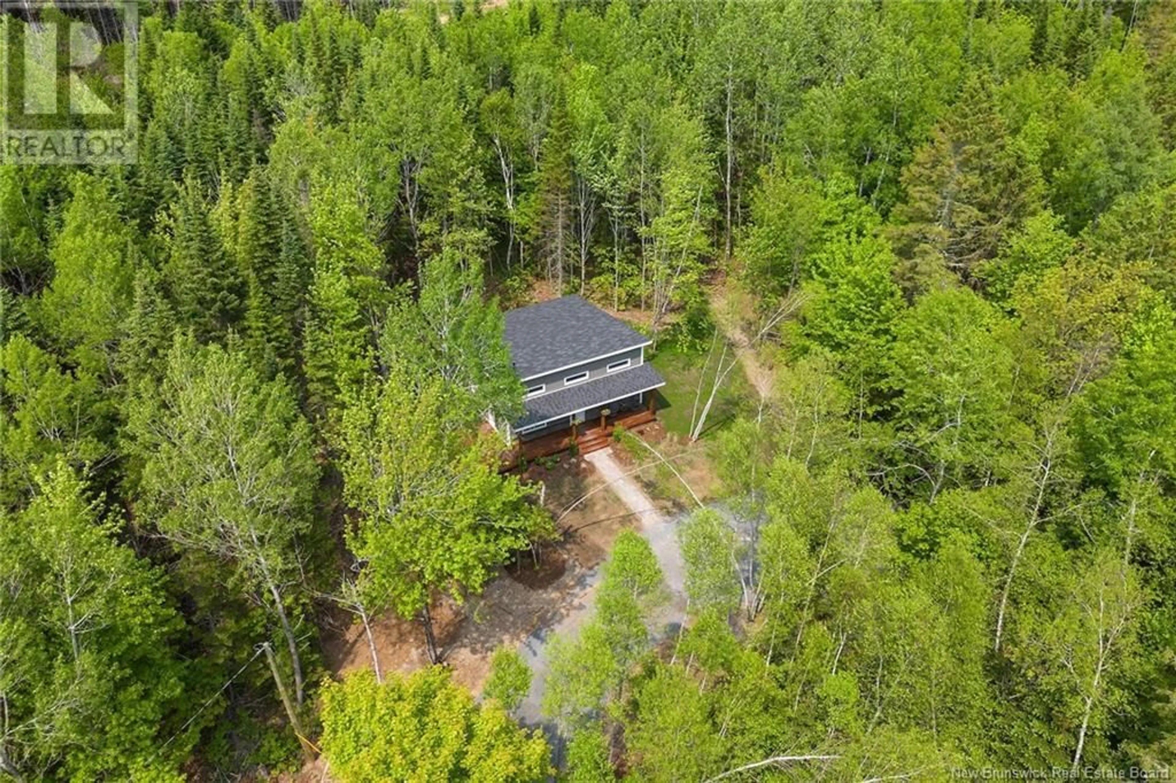 A pic from outside/outdoor area/front of a property/back of a property/a pic from drone, forest/trees view for 359 ENGLISH SETTLEMENT ROAD, Taymouth New Brunswick E6B2G2