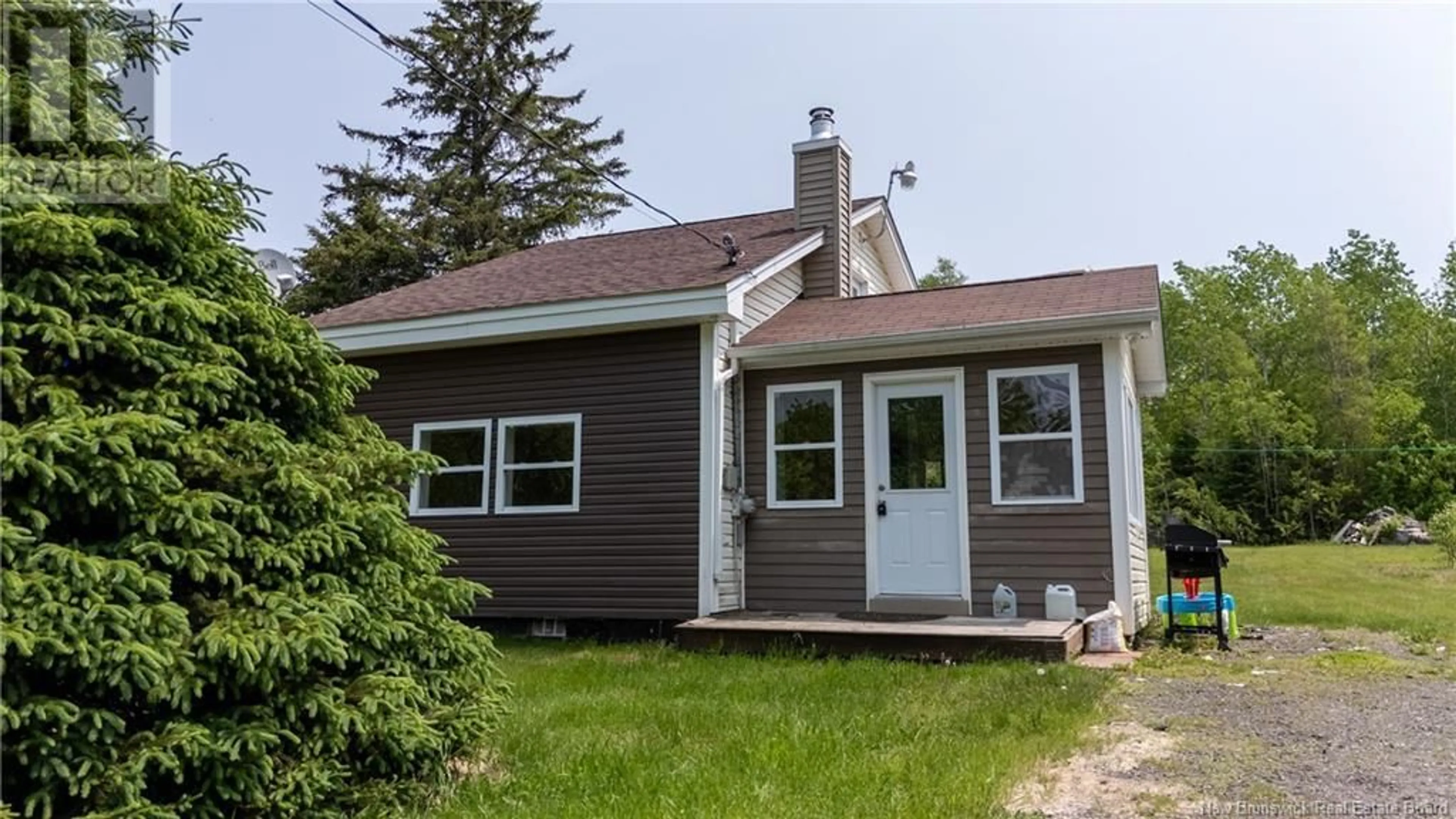 Home with vinyl exterior material, street for 71 TEED ROAD, Notre-Dame New Brunswick E4V2L8