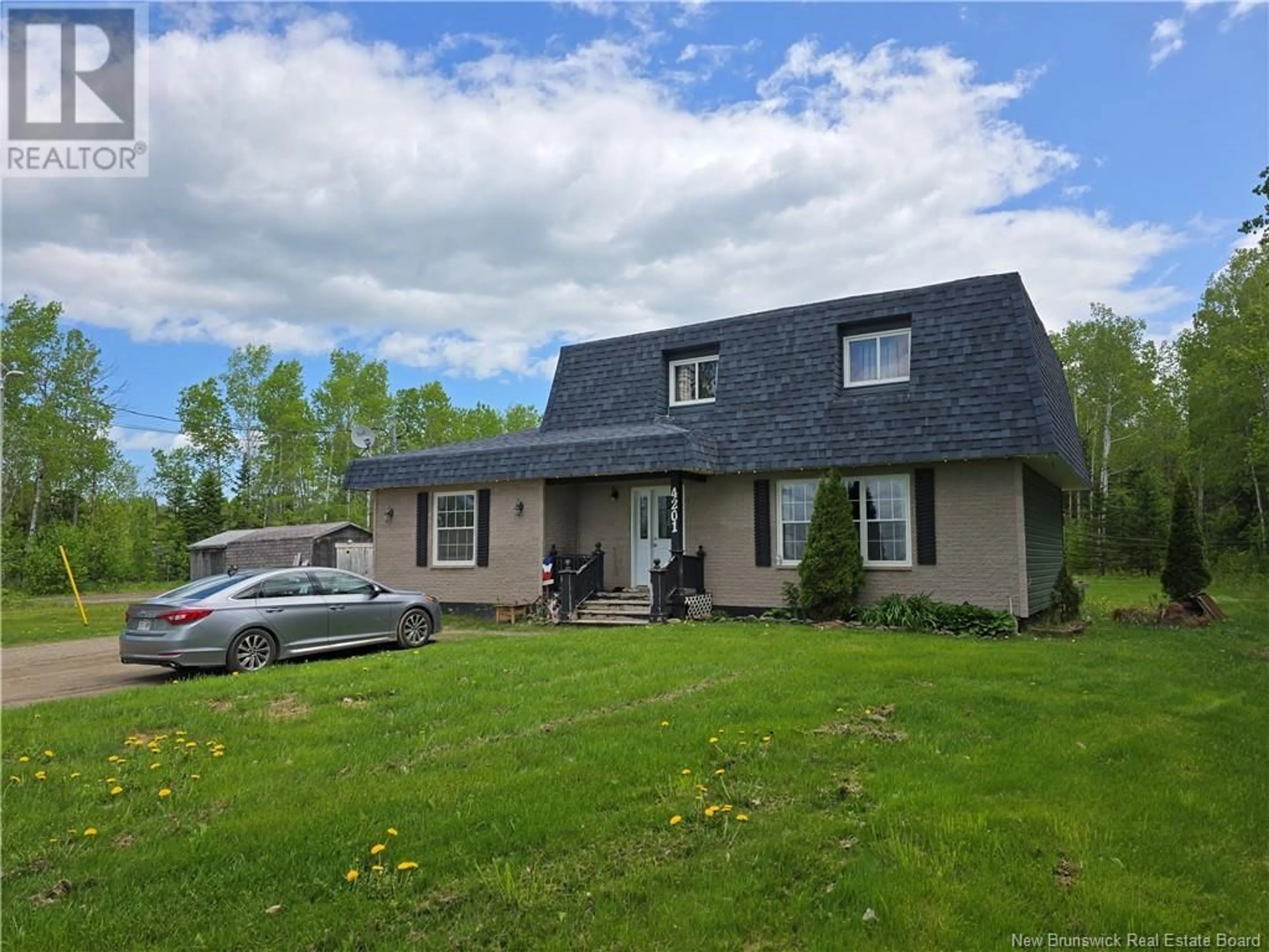 Home with vinyl exterior material, street for 4201 ROUTE 134, Allardville New Brunswick E8L1H1