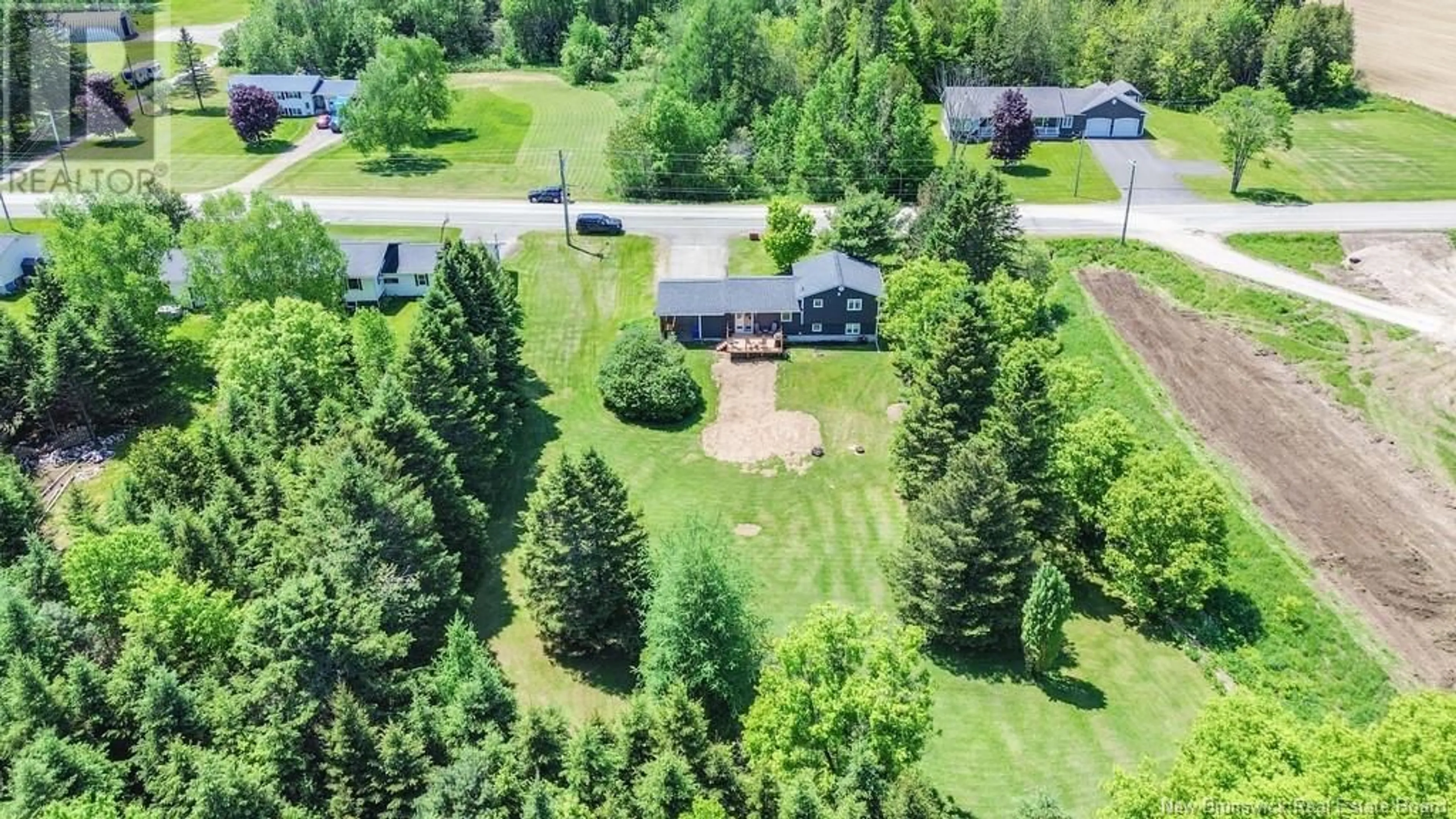A pic from outside/outdoor area/front of a property/back of a property/a pic from drone, unknown for 52 GREGG SETTLEMENT ROAD, Centreville New Brunswick E7K2L8