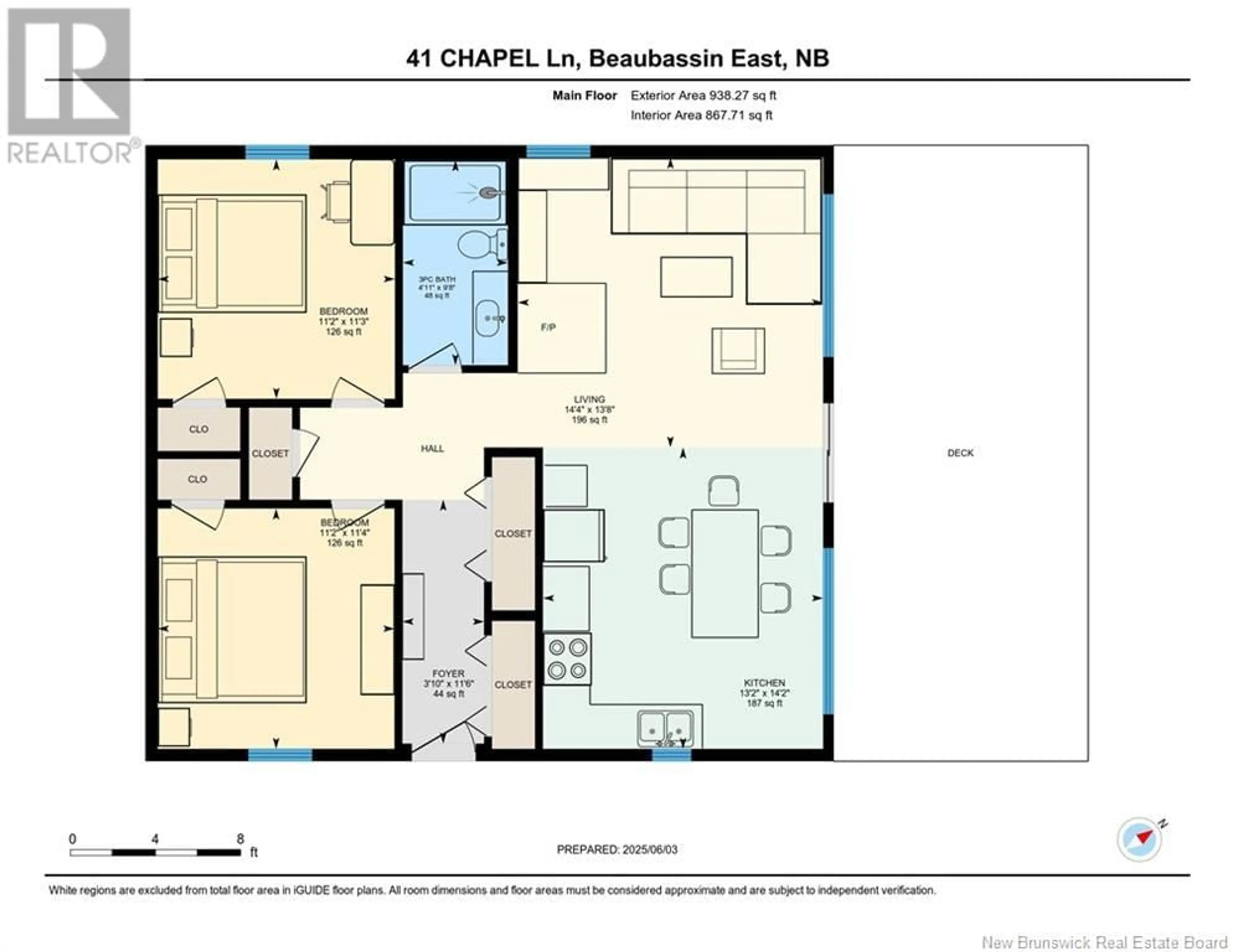 Floor plan for 41 CHAPEL LANE, Saint-Andre-LeBlanc New Brunswick E4P0Y5