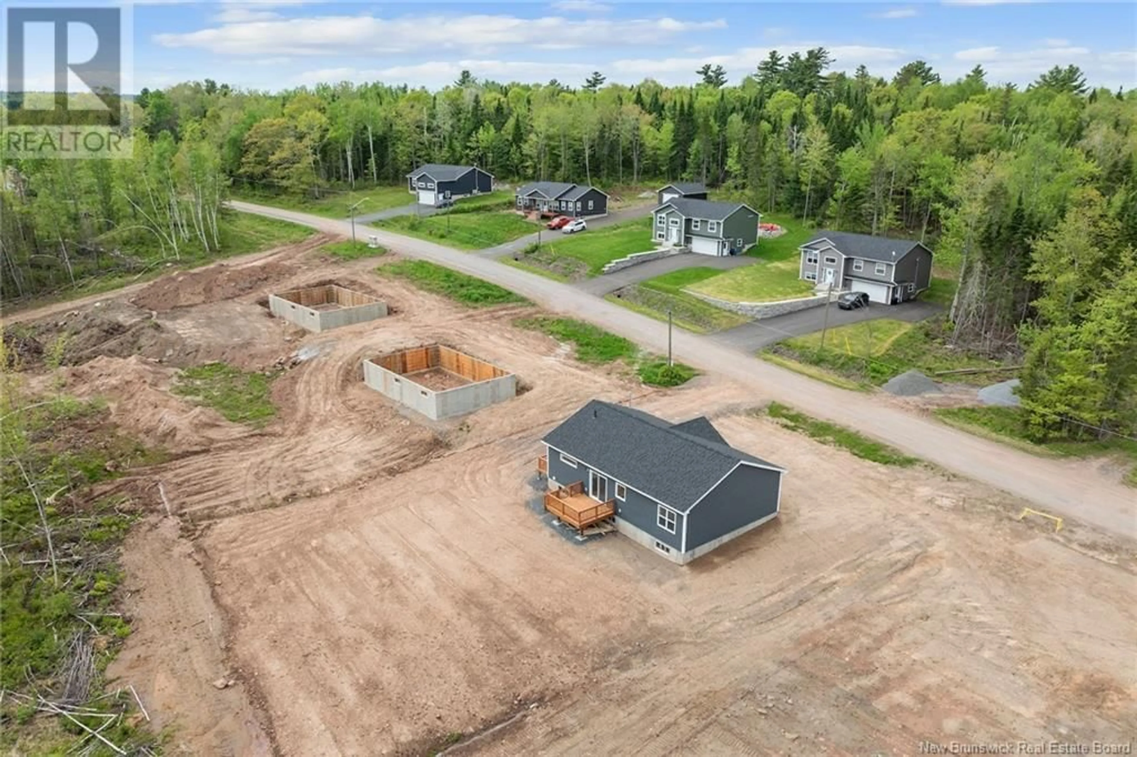 A pic from outside/outdoor area/front of a property/back of a property/a pic from drone, building for 132 HORSEMAN ROAD, Fredericton Junction New Brunswick E5L1W5
