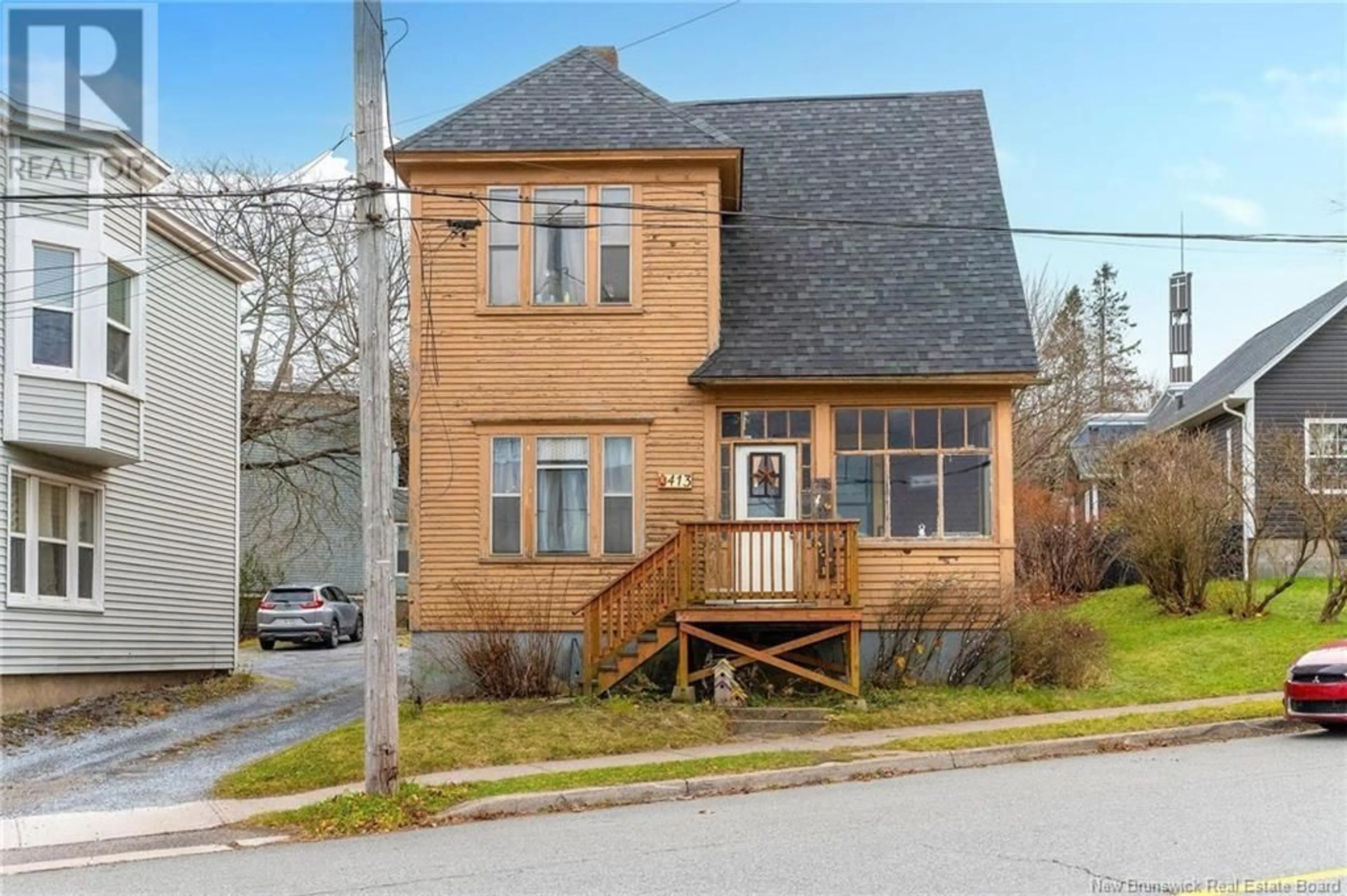 Home with brick exterior material, street for 413 PRINCE STREET, Saint John New Brunswick E2M1R2