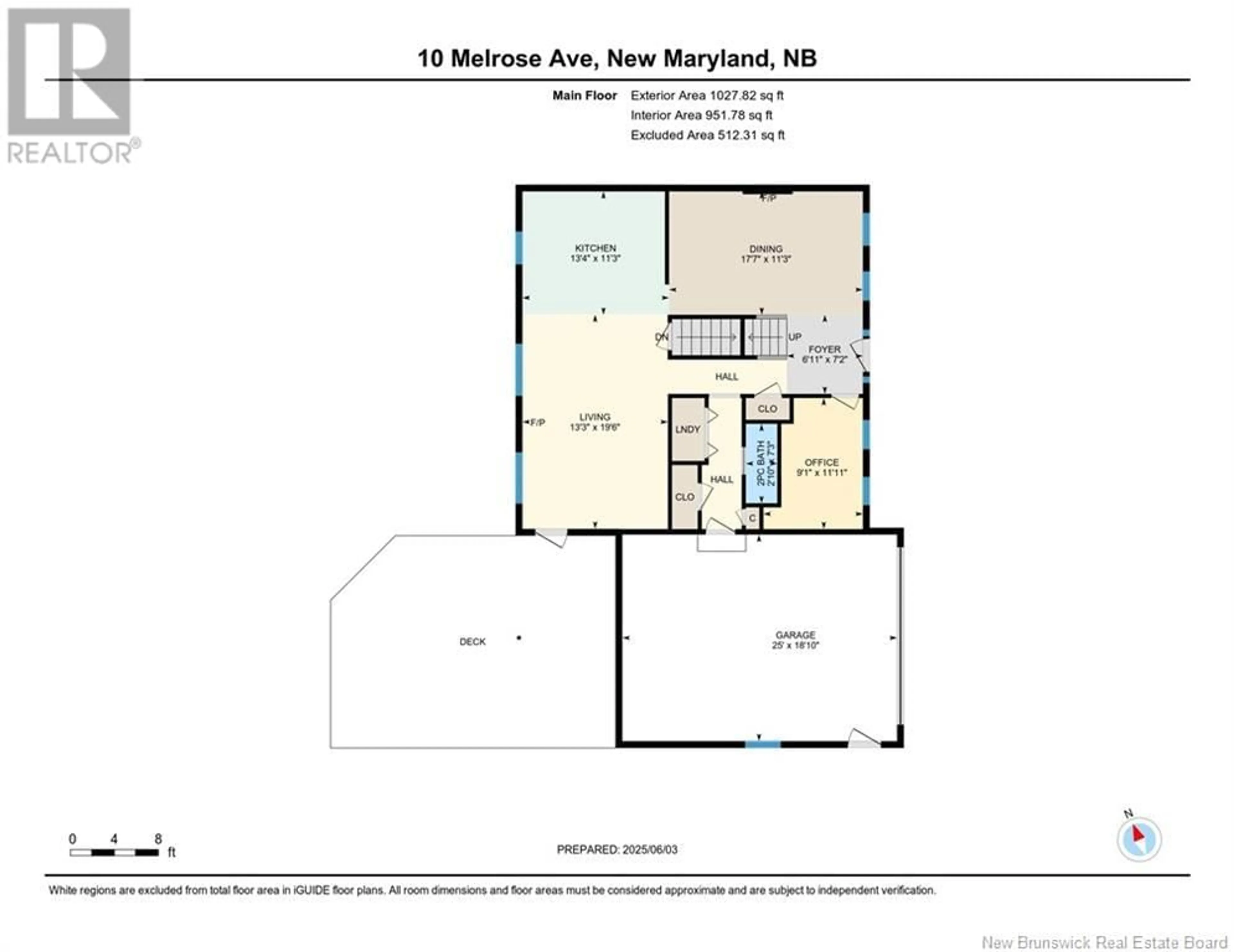 Floor plan for 10 MELROSE AVENUE, New Maryland New Brunswick E3C2R1