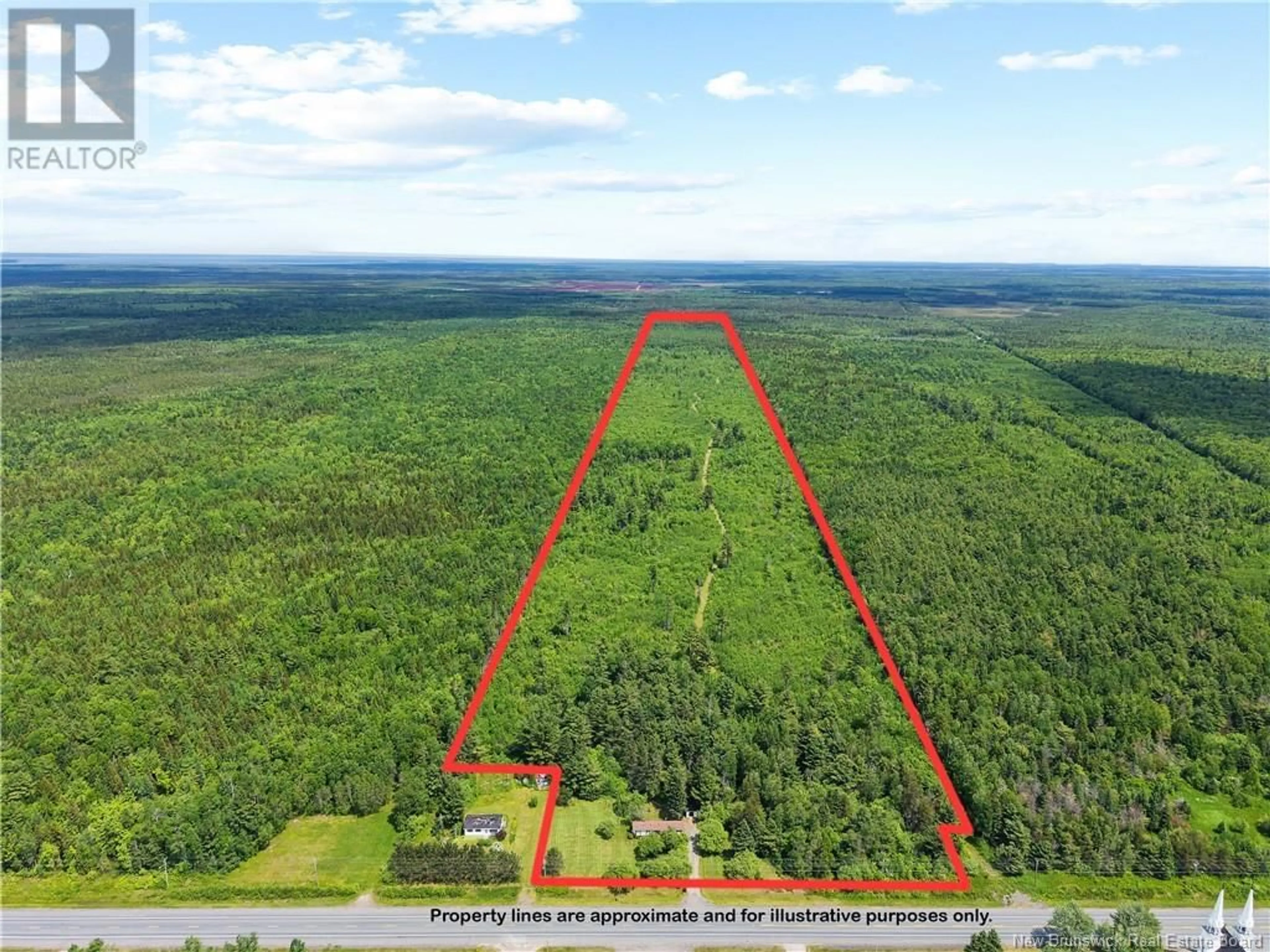 A pic from outside/outdoor area/front of a property/back of a property/a pic from drone, forest/trees view for 9386 11 ROUTE ROUTE, Saint Margarets New Brunswick E1N5C5