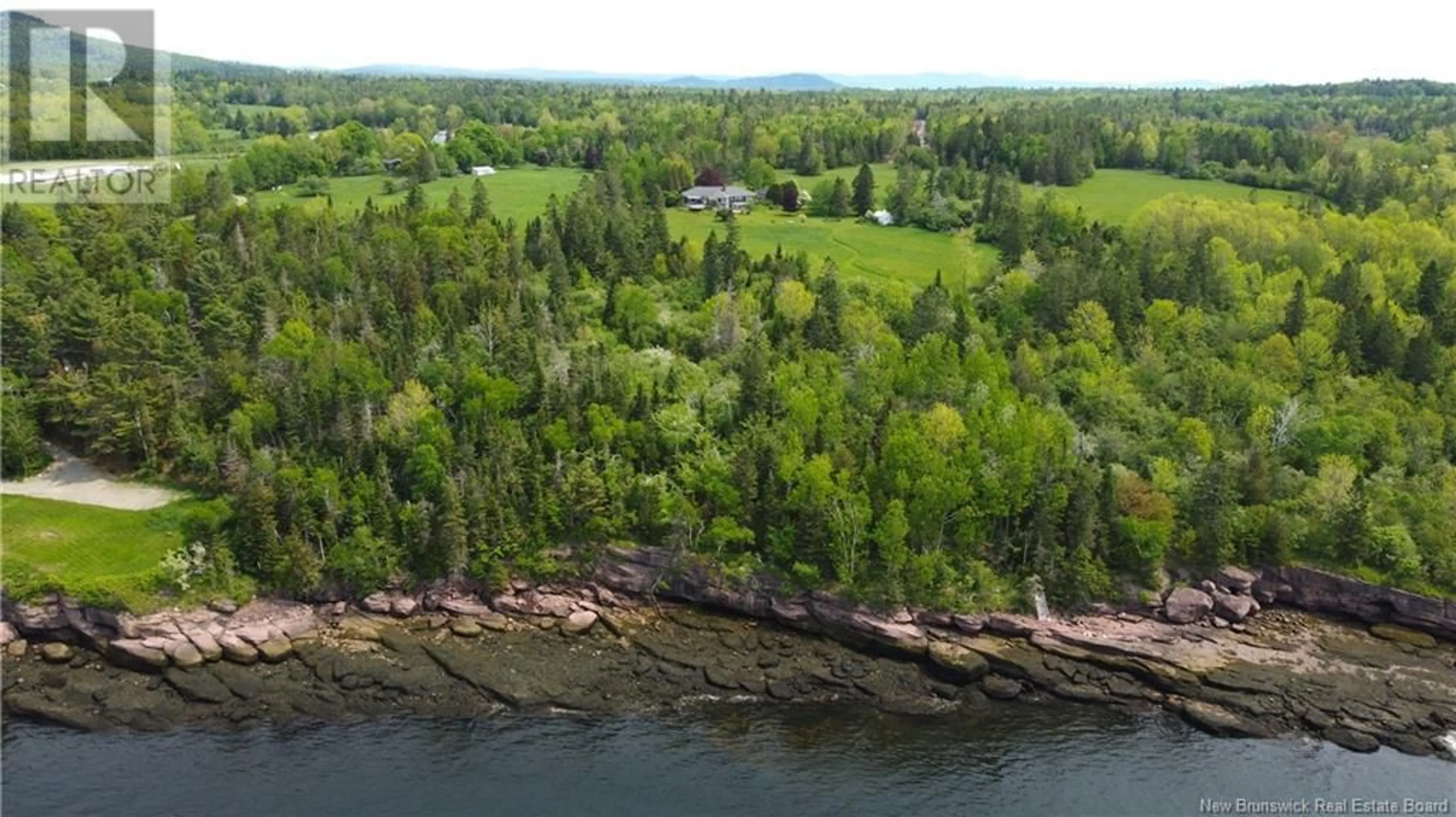 A pic from outside/outdoor area/front of a property/back of a property/a pic from drone, water/lake/river/ocean view for 92 BANTRY BAY FARM ROAD, Bayside New Brunswick E5B2V9