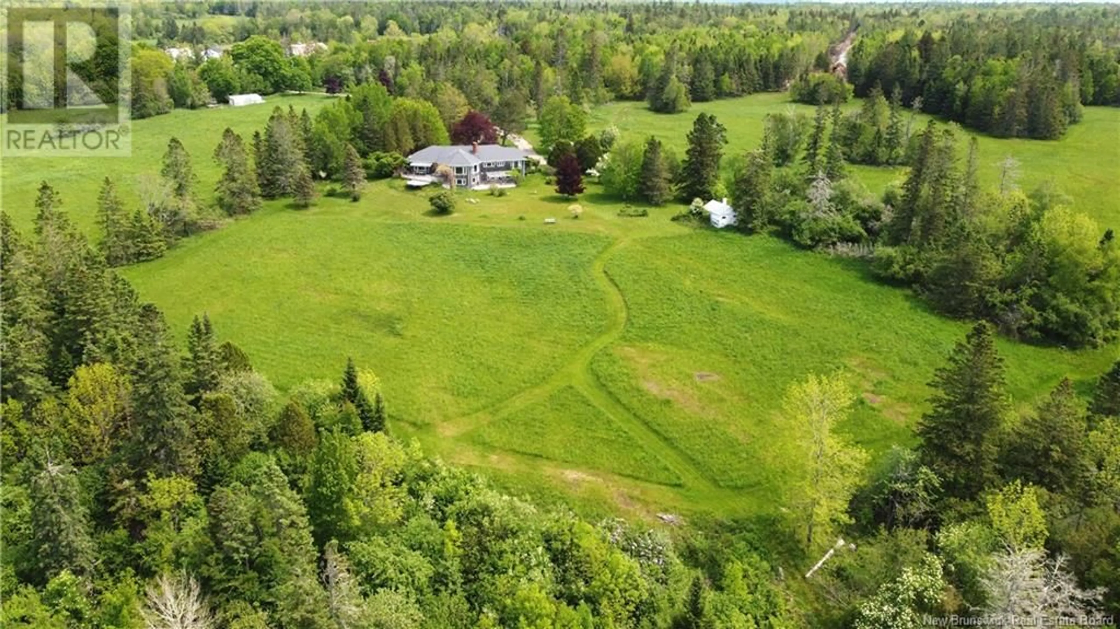 A pic from outside/outdoor area/front of a property/back of a property/a pic from drone, unknown for 92 BANTRY BAY FARM ROAD, Bayside New Brunswick E5B2V9