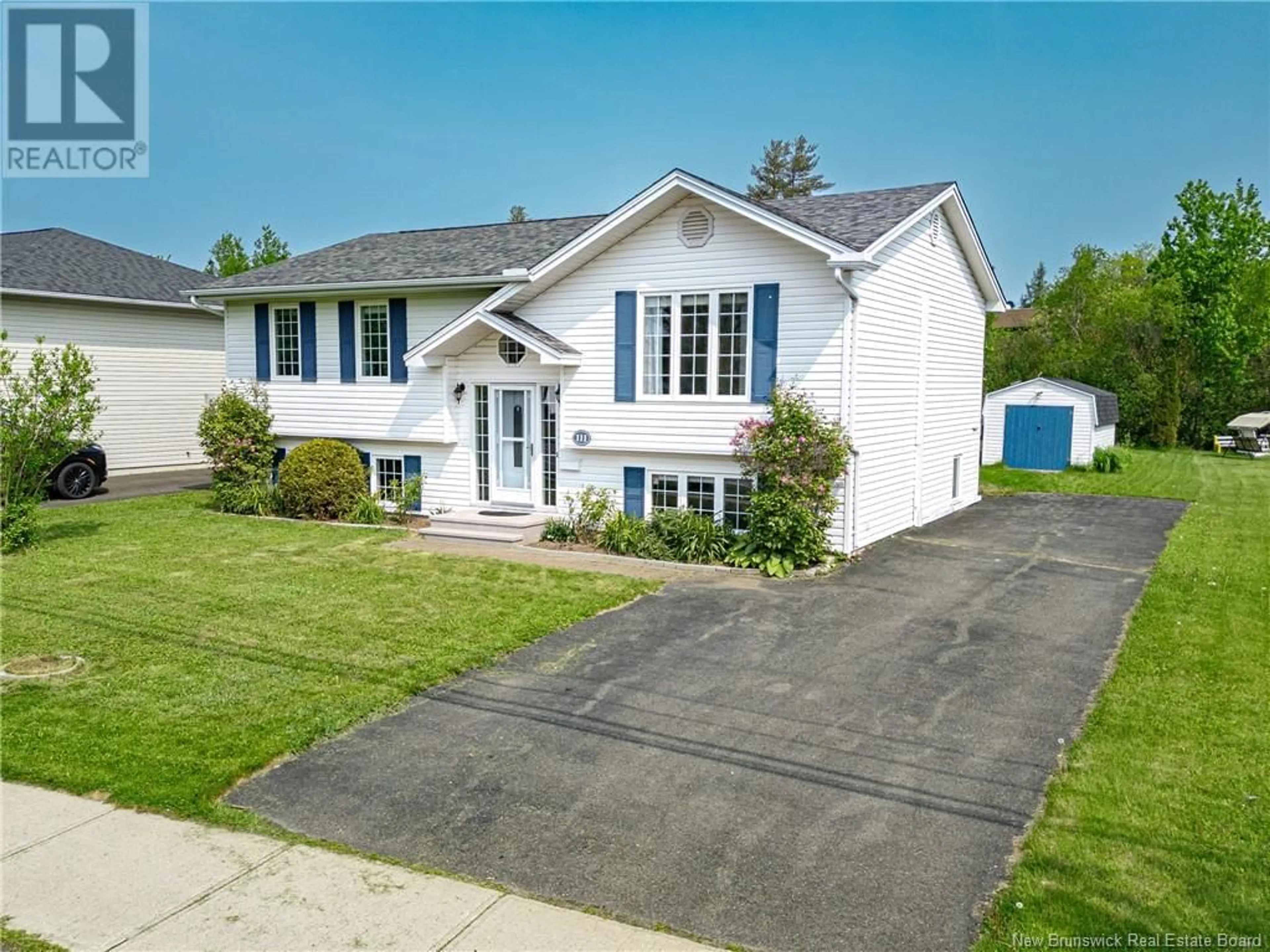 Home with vinyl exterior material, street for 111 GOODINE STREET, Fredericton New Brunswick E3B7J7