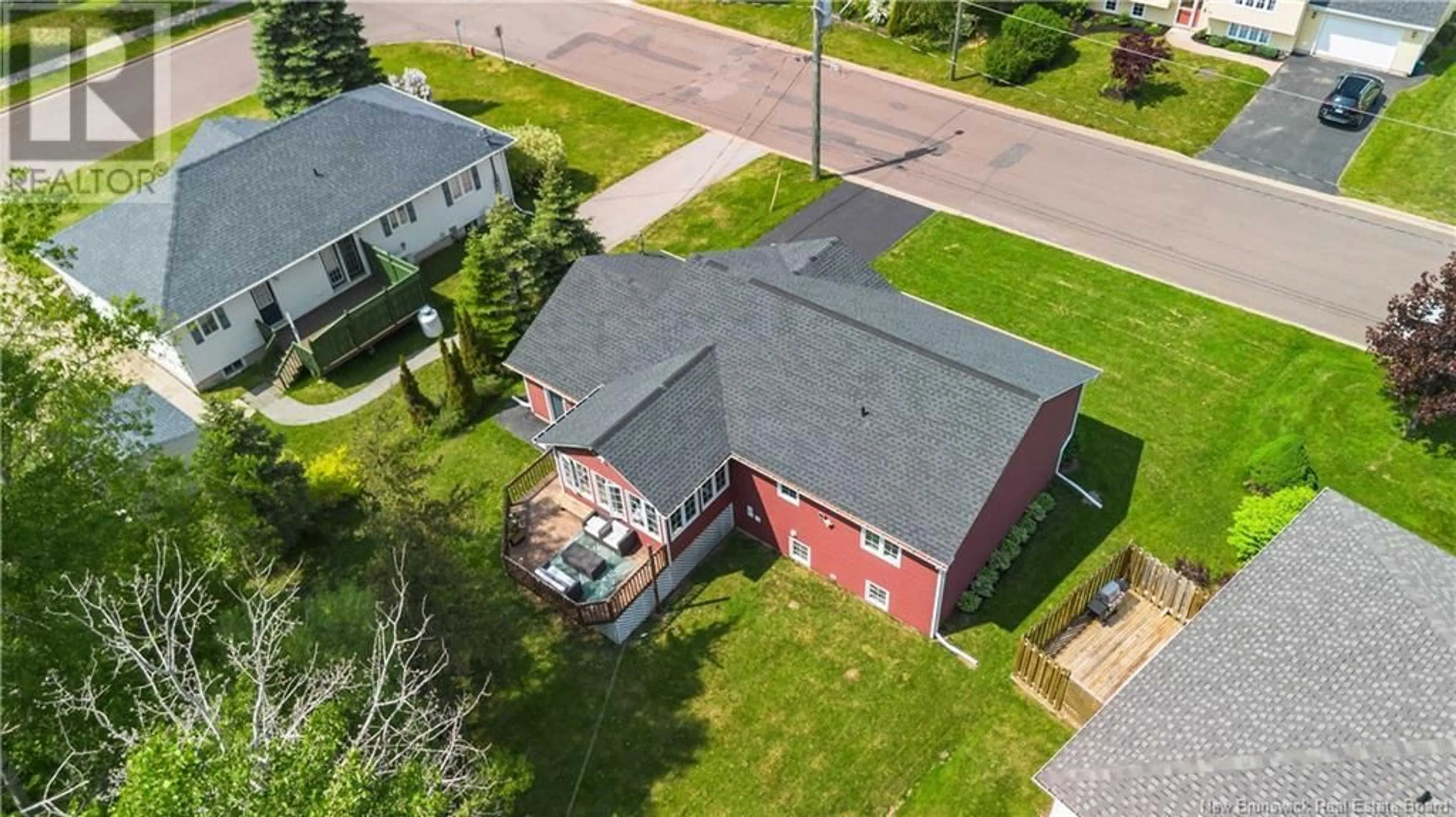 A pic from outside/outdoor area/front of a property/back of a property/a pic from drone, street for 26 ACTON COURT, Moncton New Brunswick E1G3T1