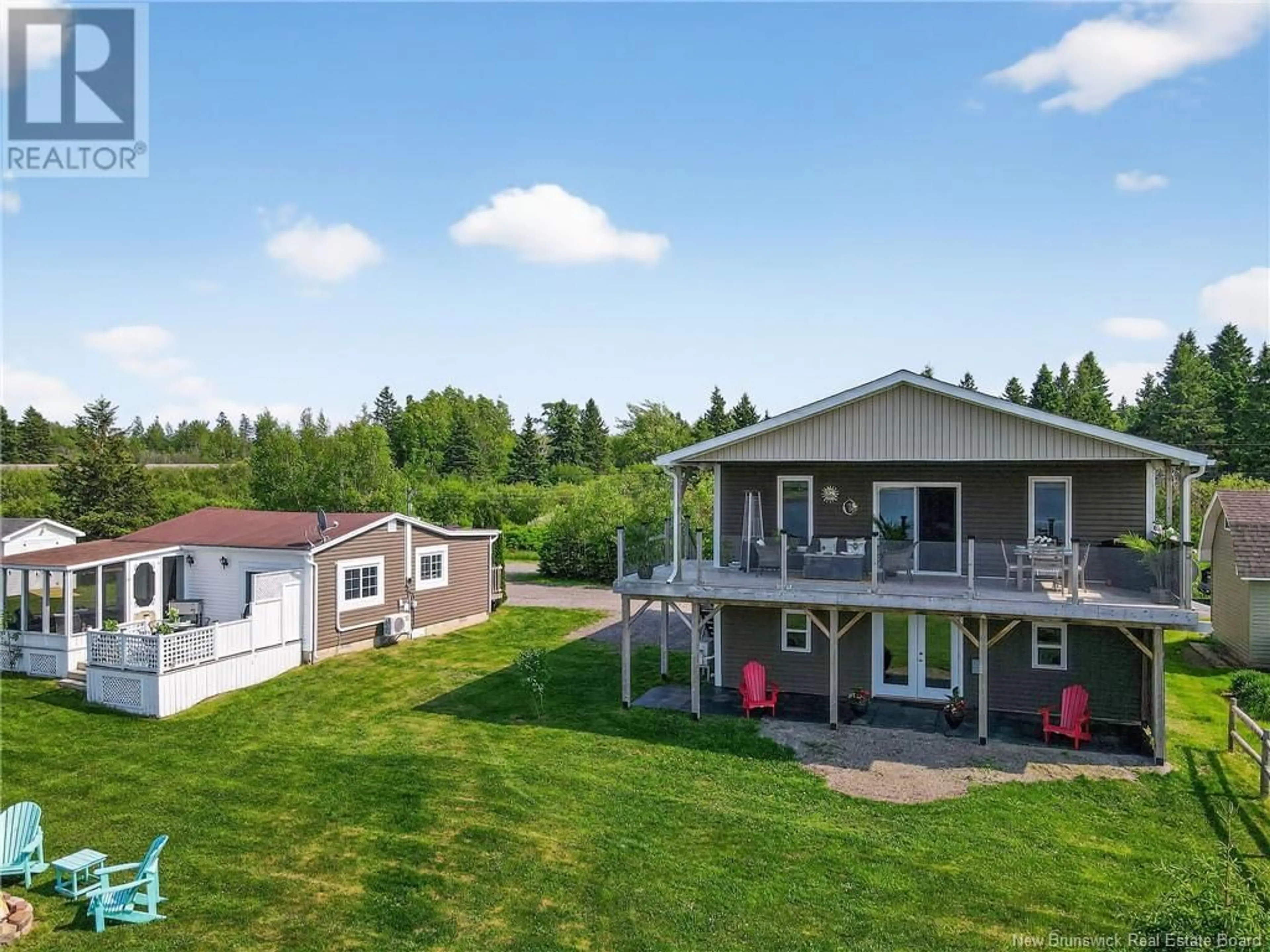 A pic from outside/outdoor area/front of a property/back of a property/a pic from drone, water/lake/river/ocean view for 3 ALINE AVENUE, Shediac Cape New Brunswick E4P2Y4