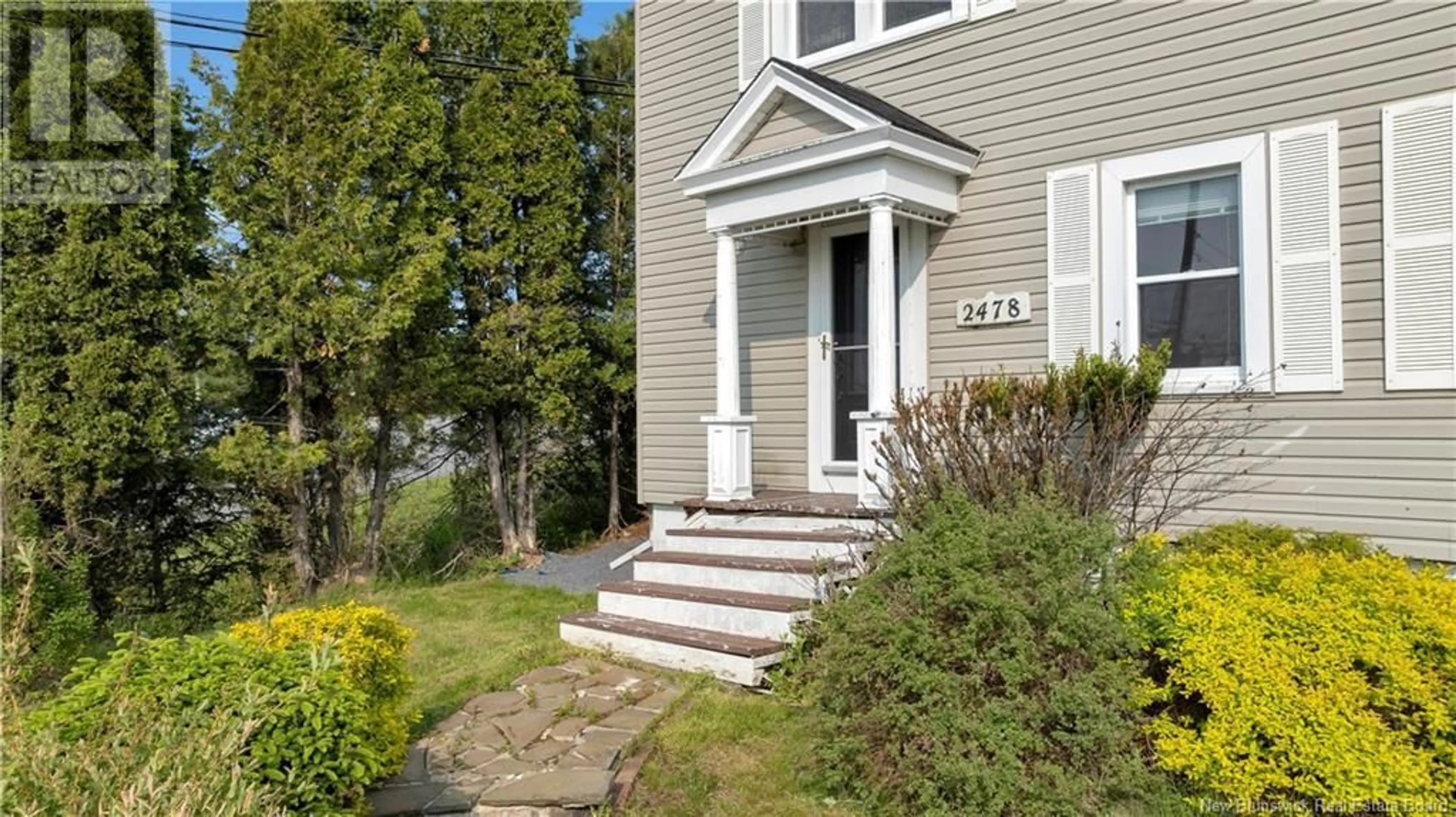Home with vinyl exterior material, street for 2478 ROTHESAY ROAD, Rothesay New Brunswick E2H2K7
