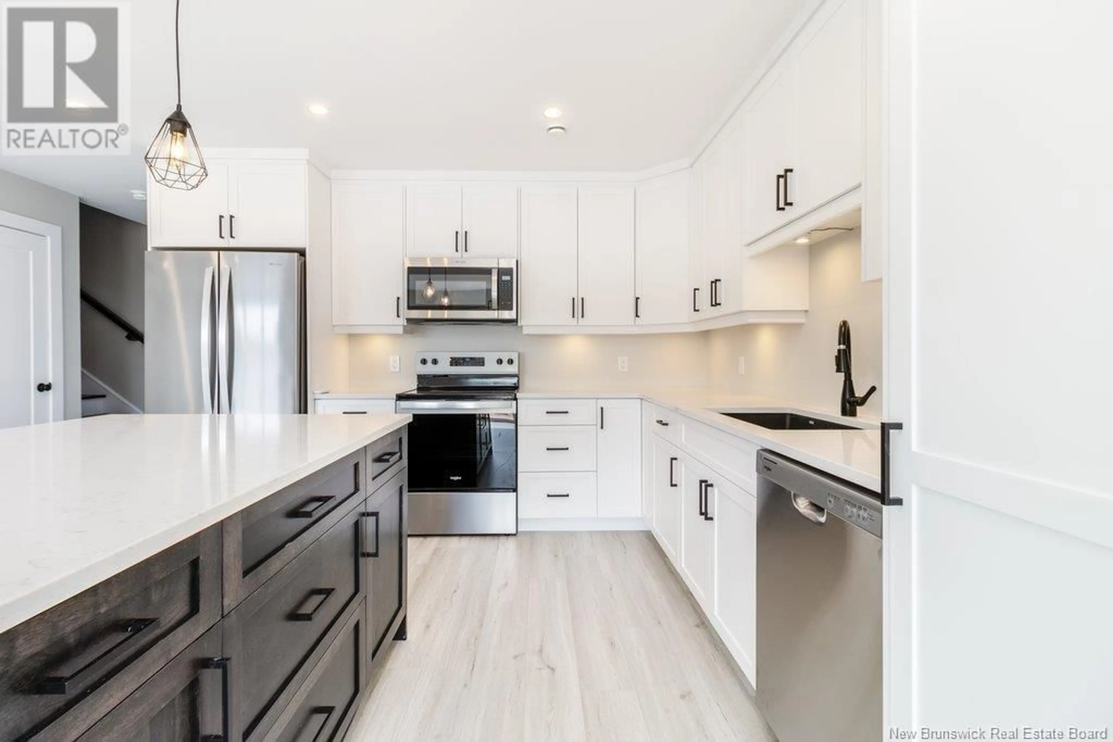 Open concept kitchen, ceramic/tile floor for 111 GLENNORTH STREET, Fredericton New Brunswick E3G0A3