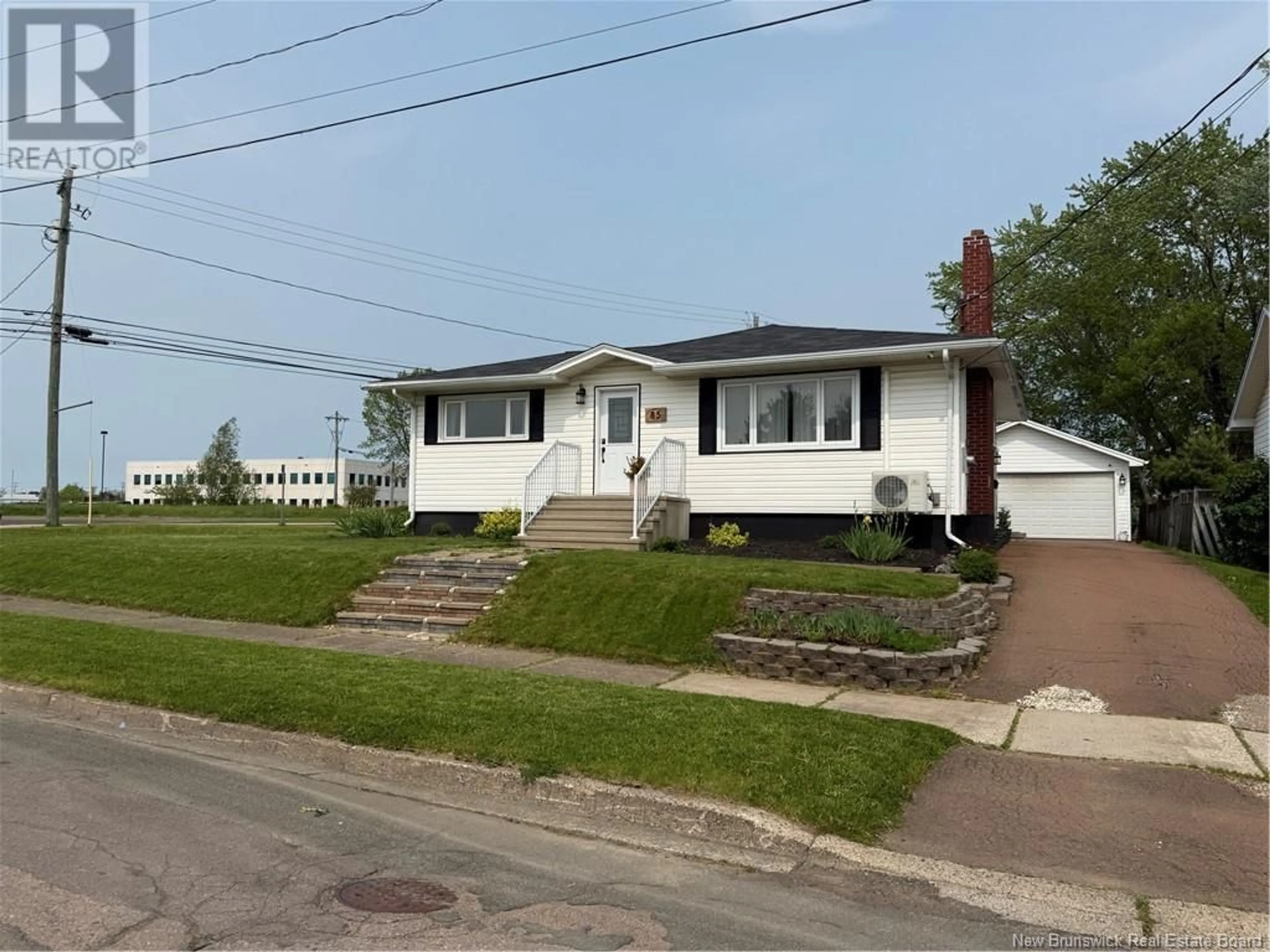 Home with vinyl exterior material, street for 85 NINTH STREET, Moncton New Brunswick E1E3E5