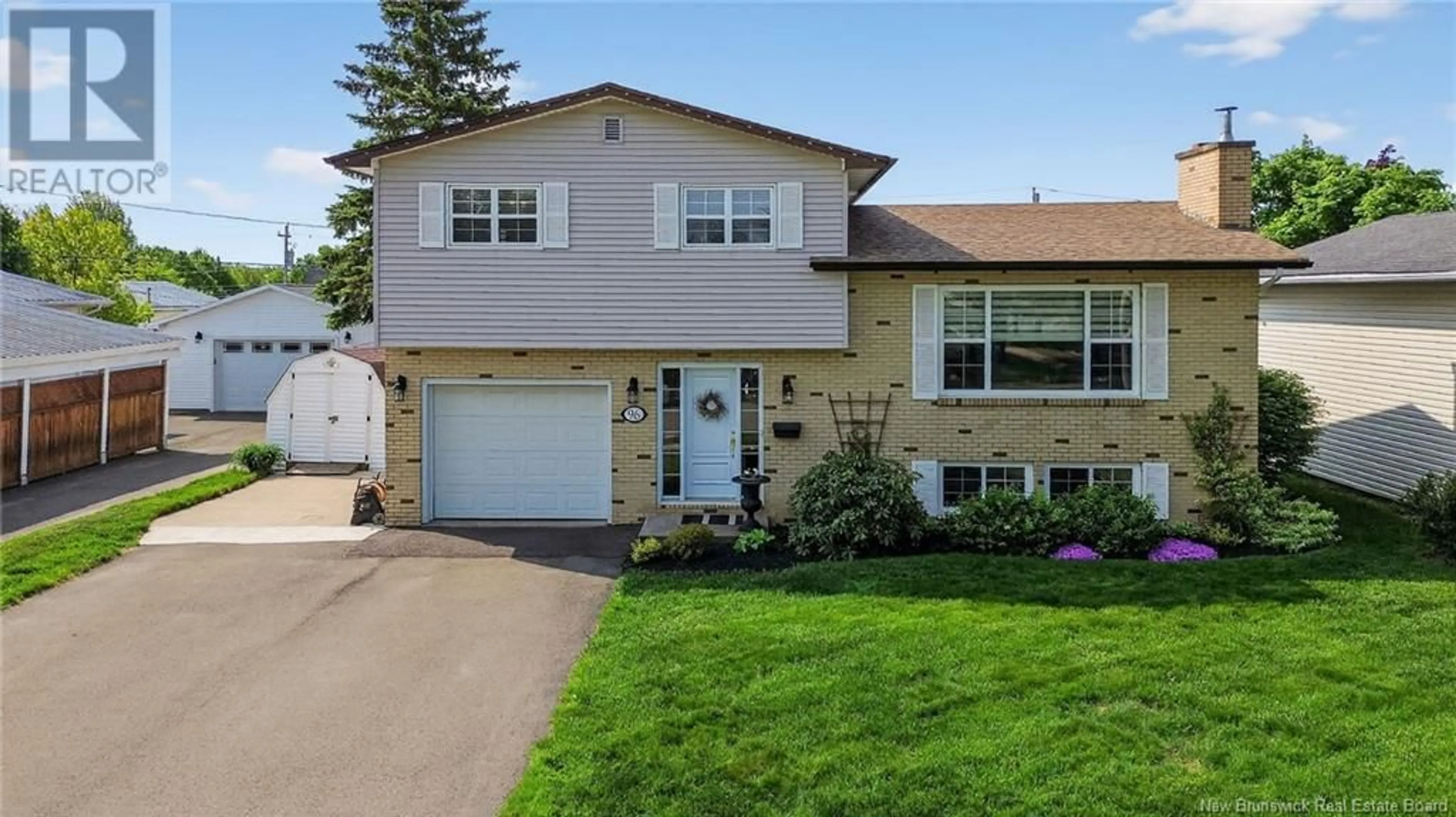 Home with vinyl exterior material, street for 96 COLUMBUS AVENUE, Moncton New Brunswick E1A5E4