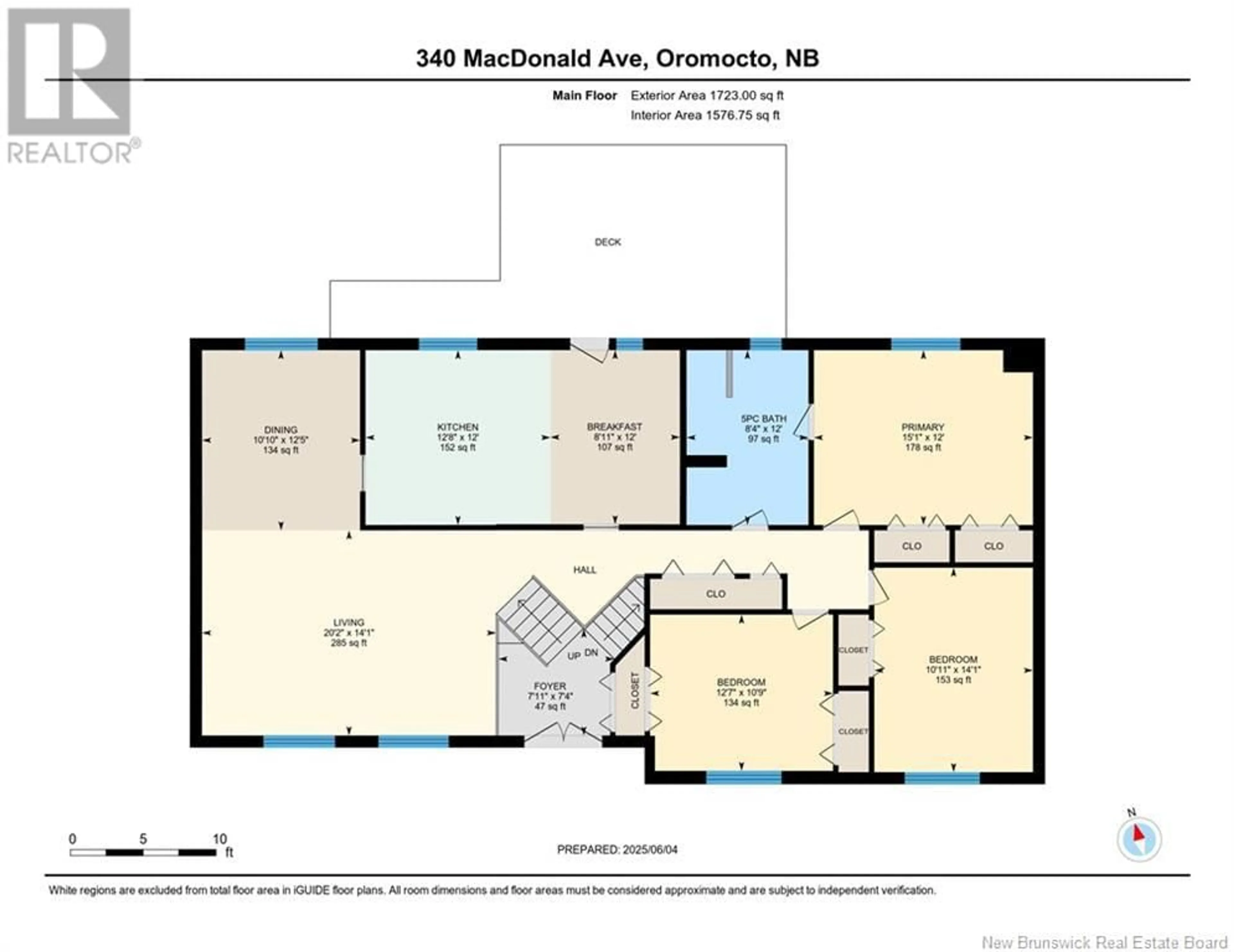 Floor plan for 340 MACDONALD AVENUE, Oromocto New Brunswick E2V2J3