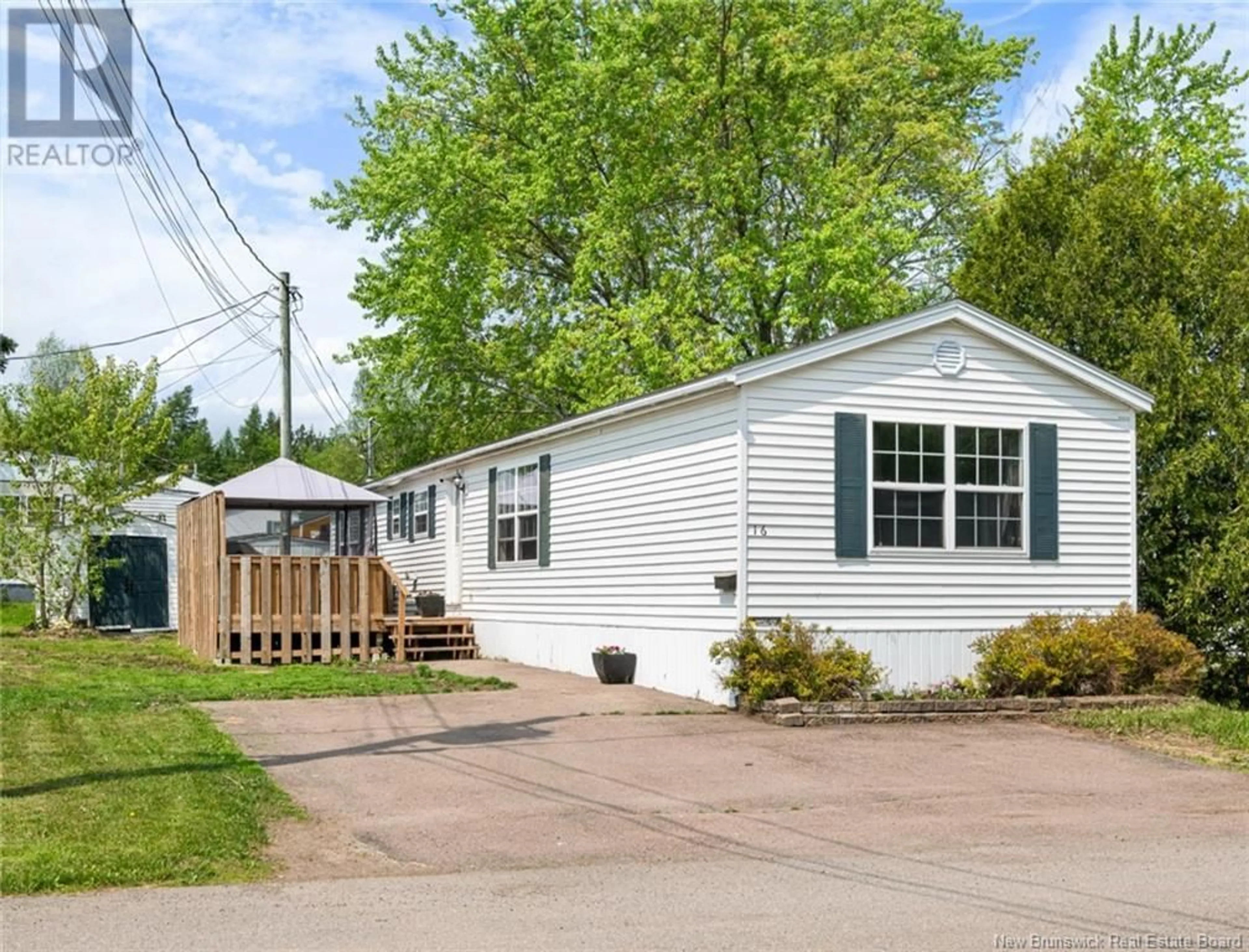 Home with vinyl exterior material, street for 16 CASCADE AVENUE, Moncton New Brunswick E1E2J7